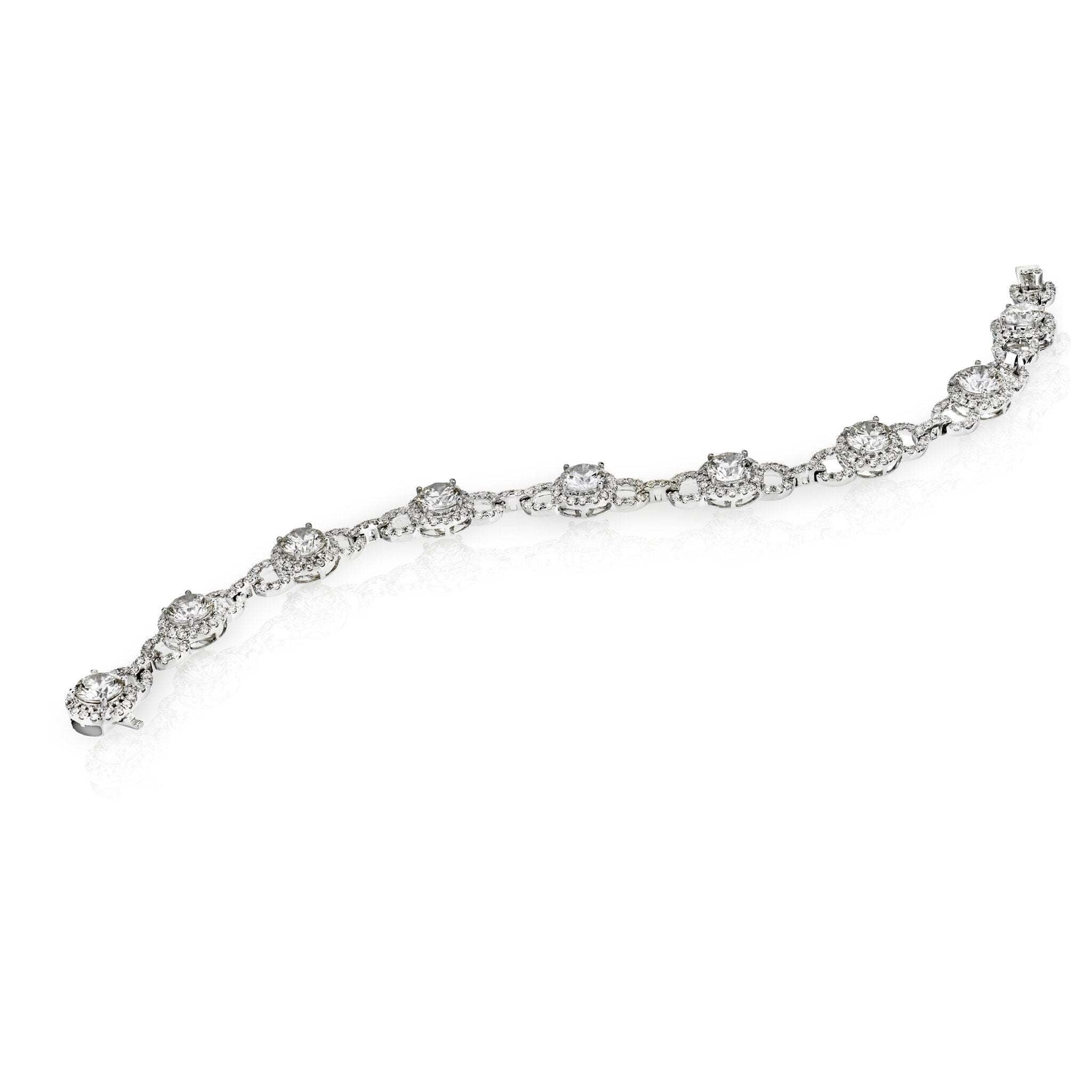 9 Center Stones Diamond Bracelet - Bracelets - Leviev