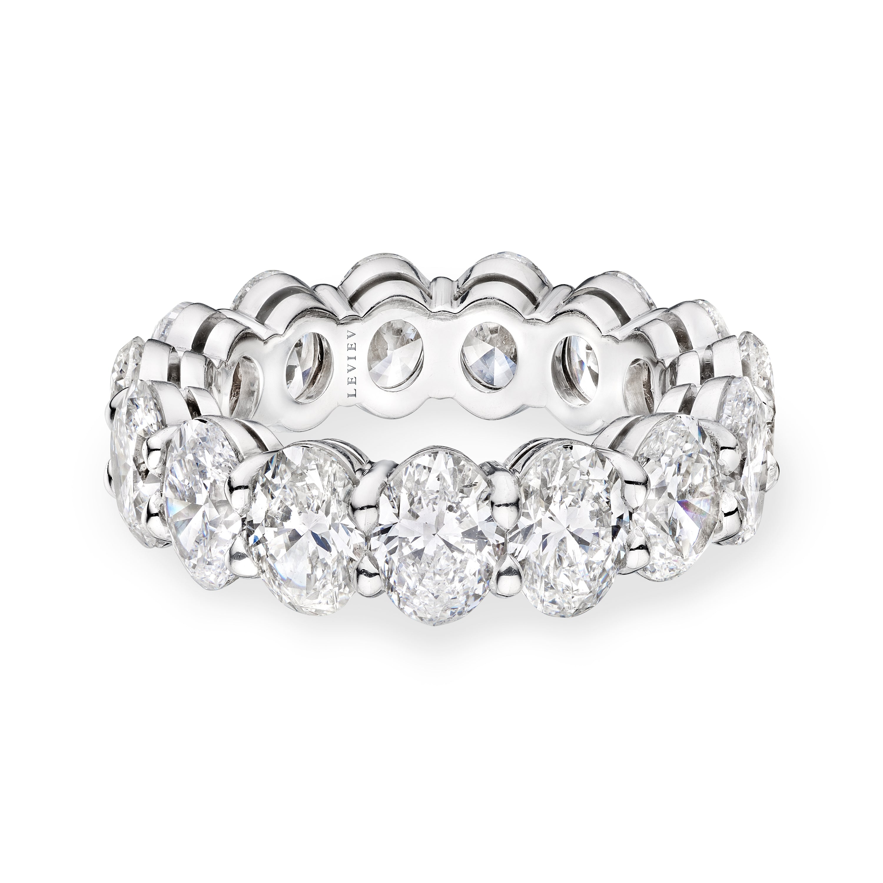 Oval Cut Diamond Eternity Band, 7.5 CT - LEVIEV