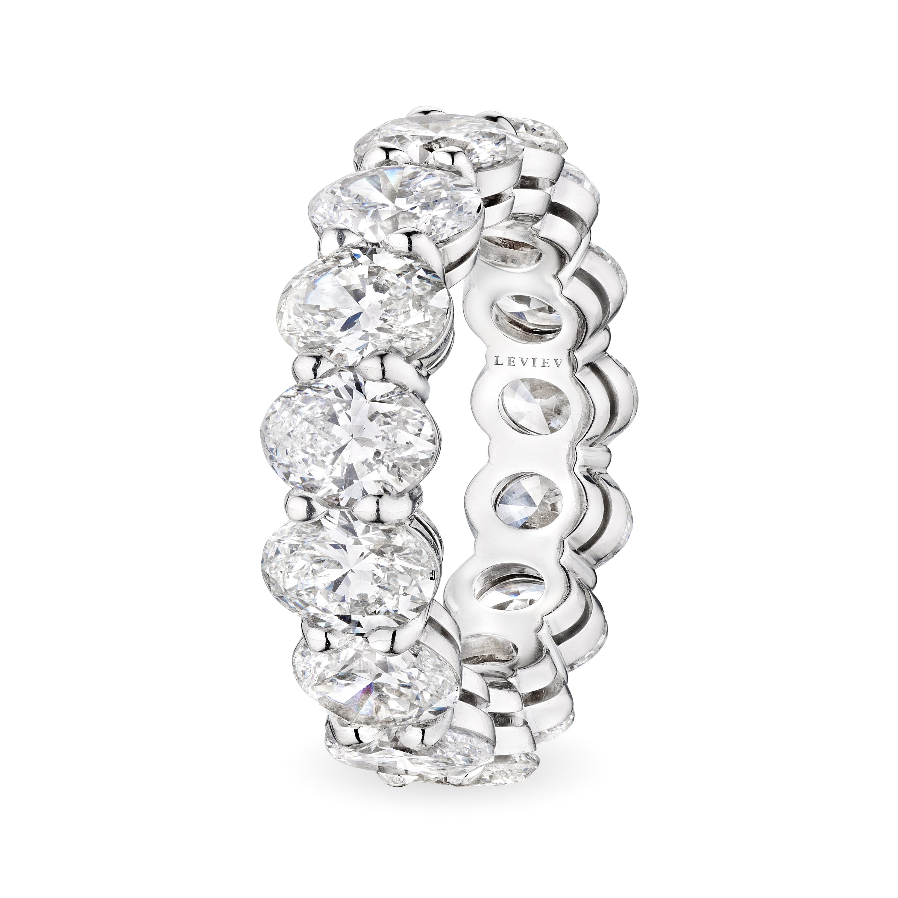 Oval Cut Diamond Eternity Band, 7.5 CT - LEVIEV