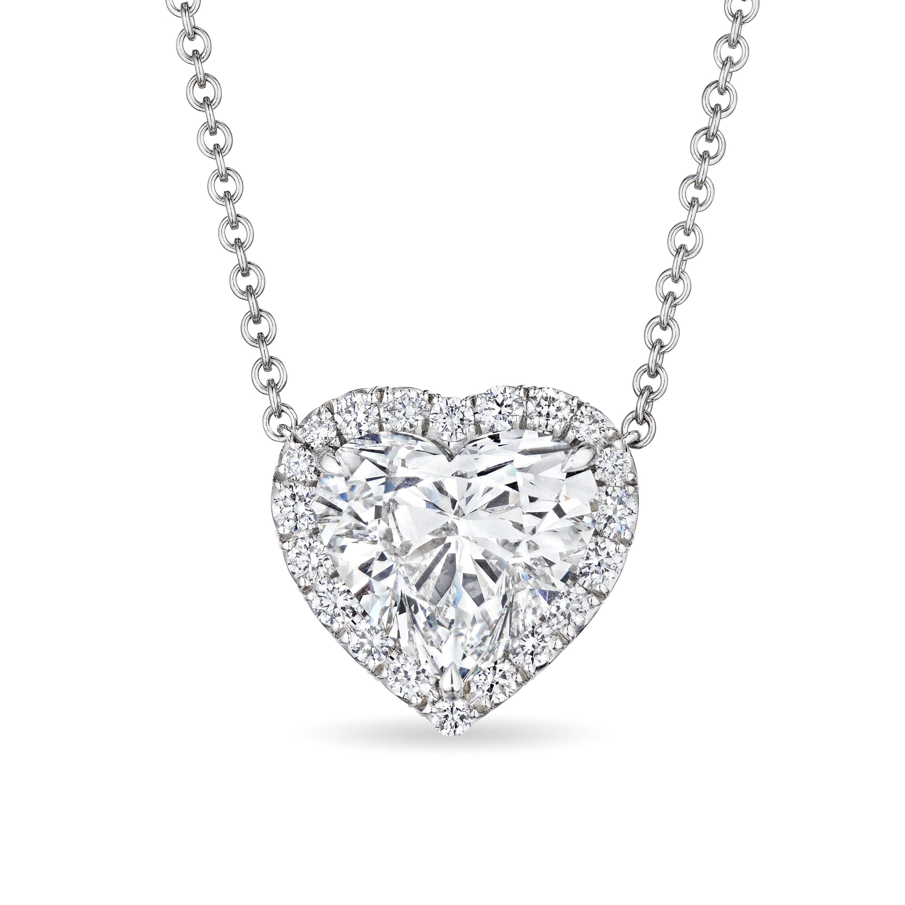'Heart’s Secret' Pendant, 5 CT - Necklaces - Leviev Diamonds