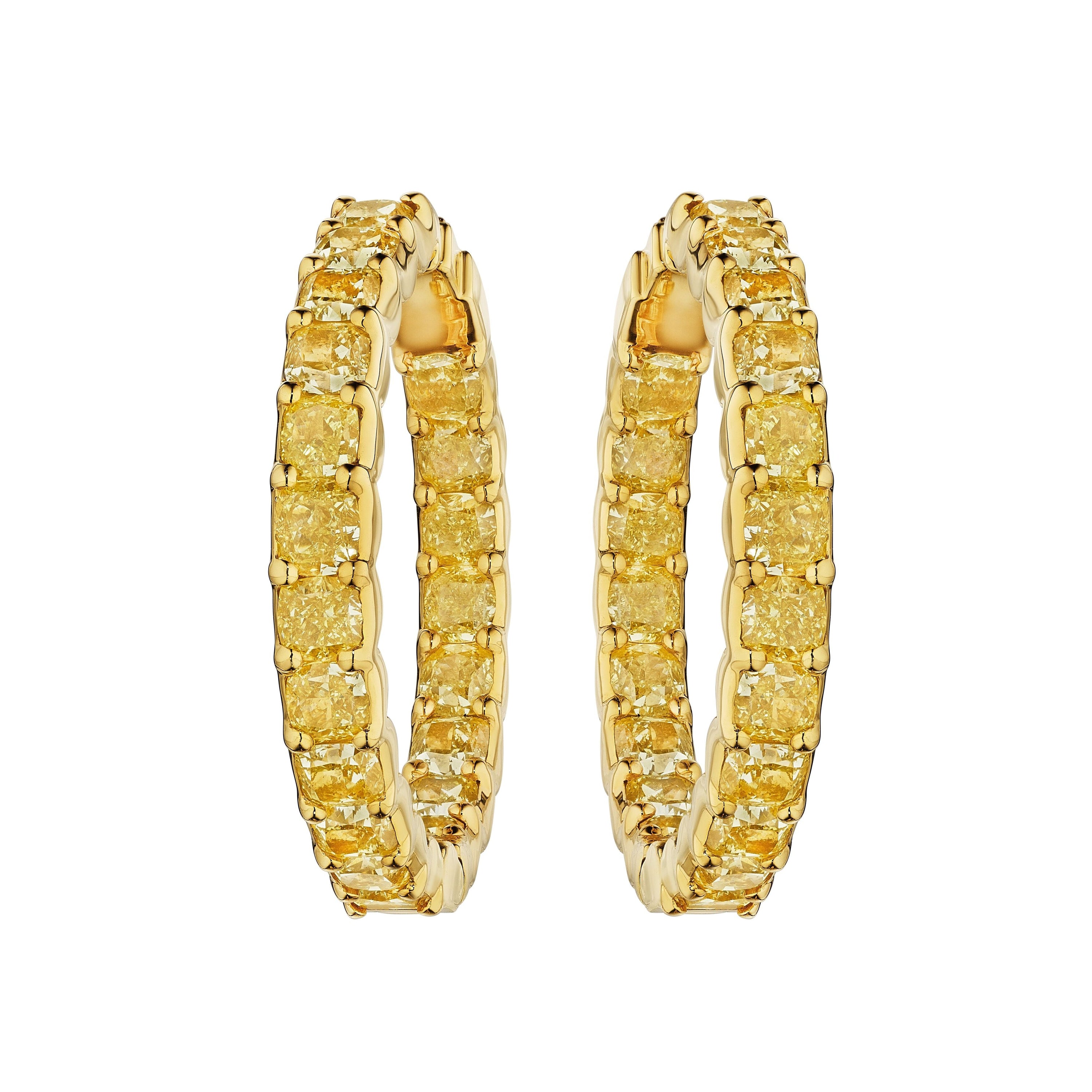 'Luminary Reverie' Yellow Diamond Earrings - Leviev
