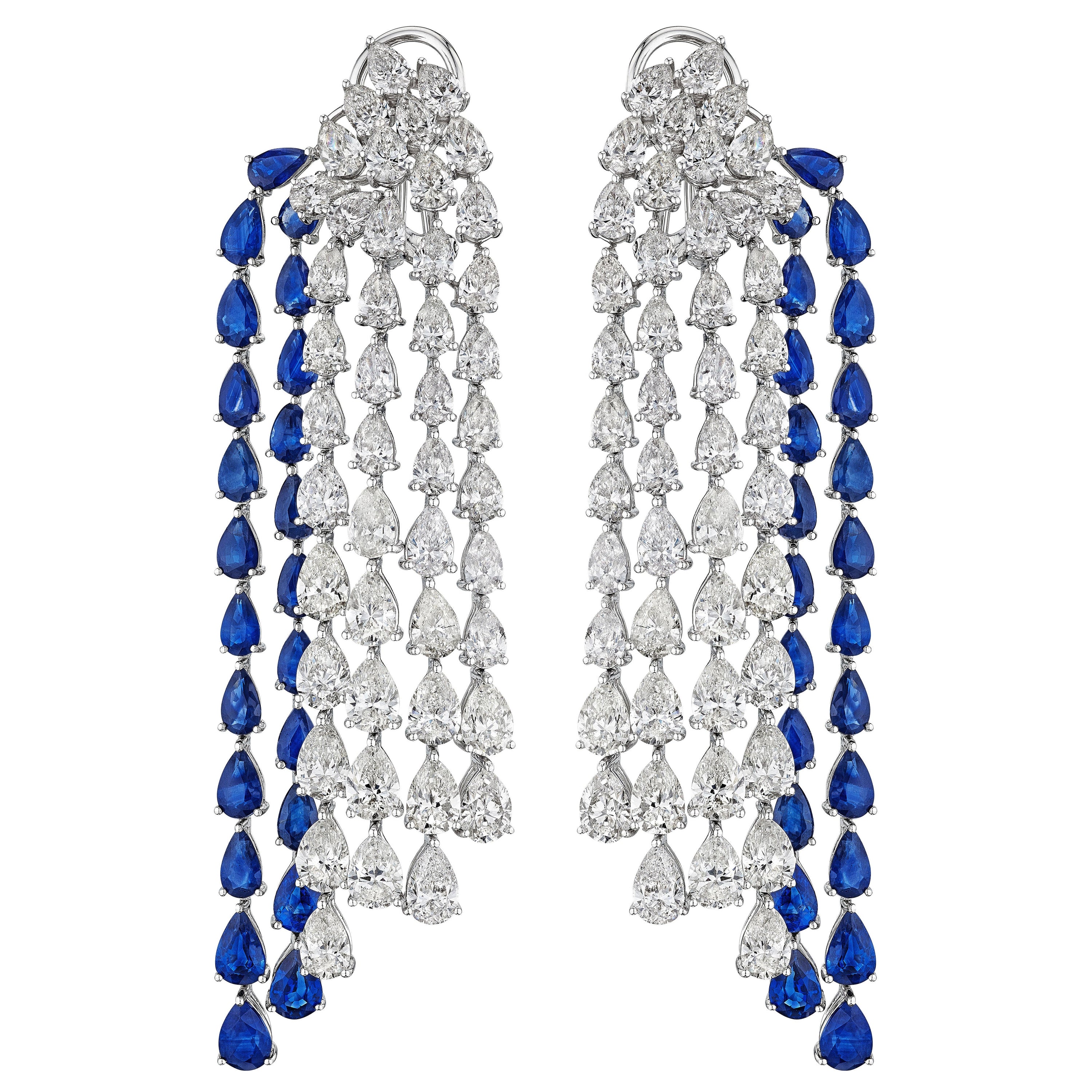 'Luminary Whisper' White Gold Diamond Earrings - Leviev