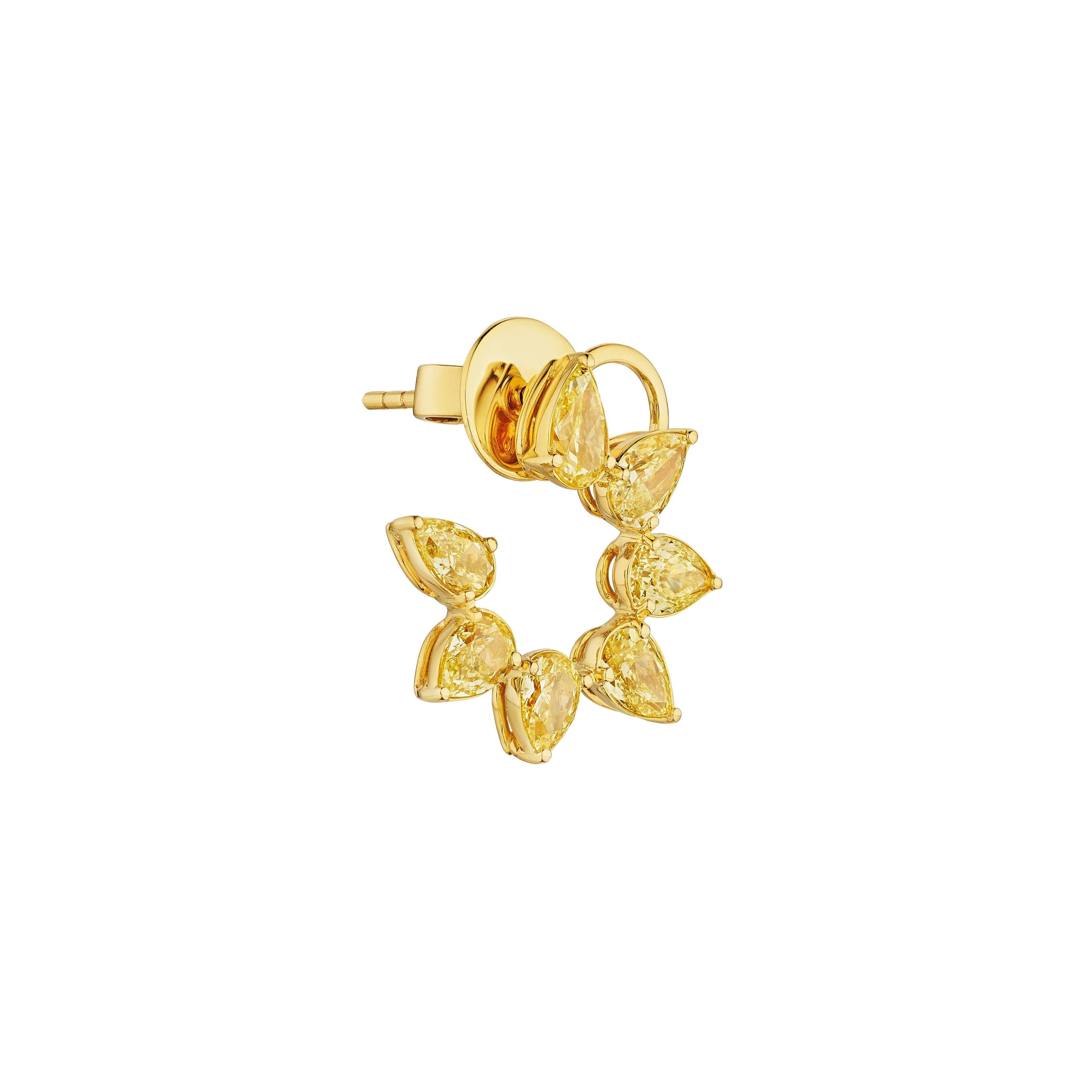 'Lunar Empress' Yellow Diamond Earrings - Leviev