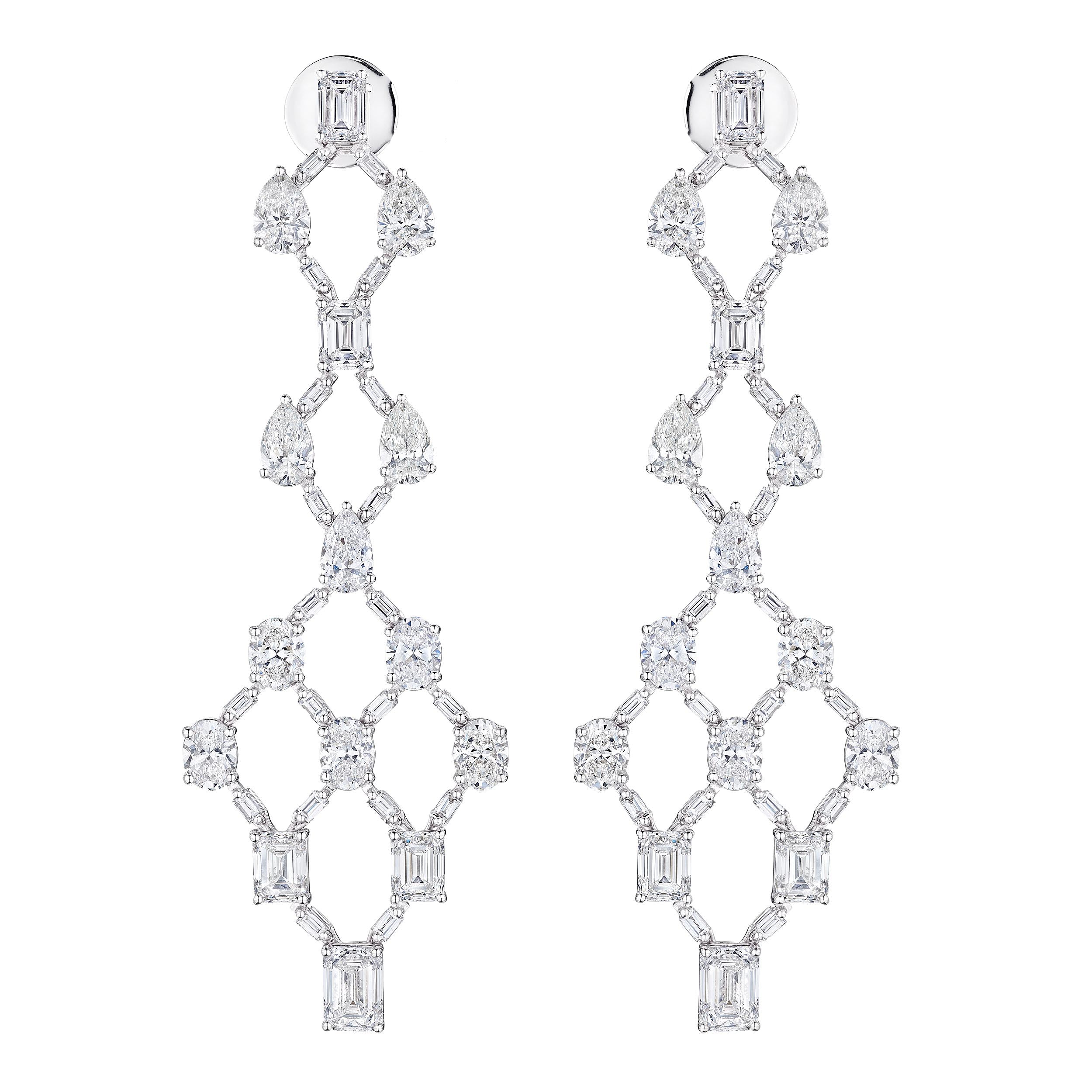 Lustre Cascade Diamond Earrings - Leviev