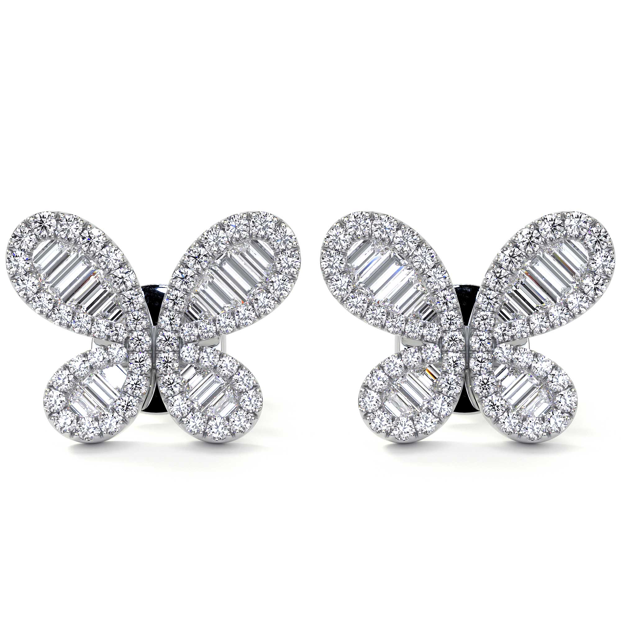 Butterfly Cluster Diamond Earring - Earrings - Leviev Diamonds