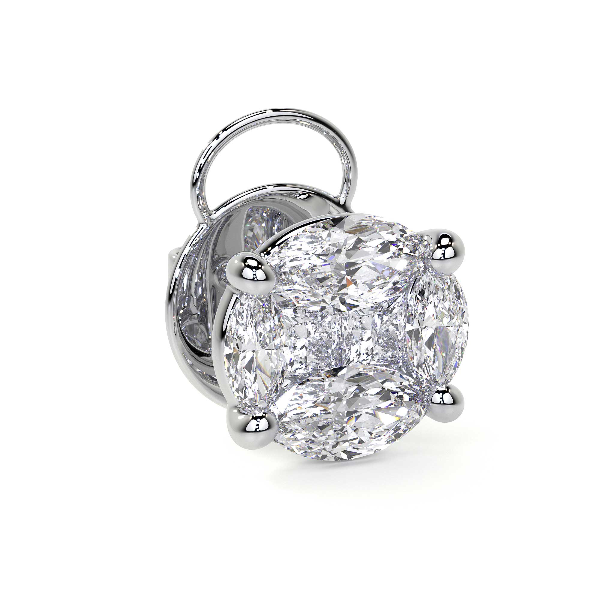 Cluster Diamond Earrings - Earrings - Leviev Diamonds