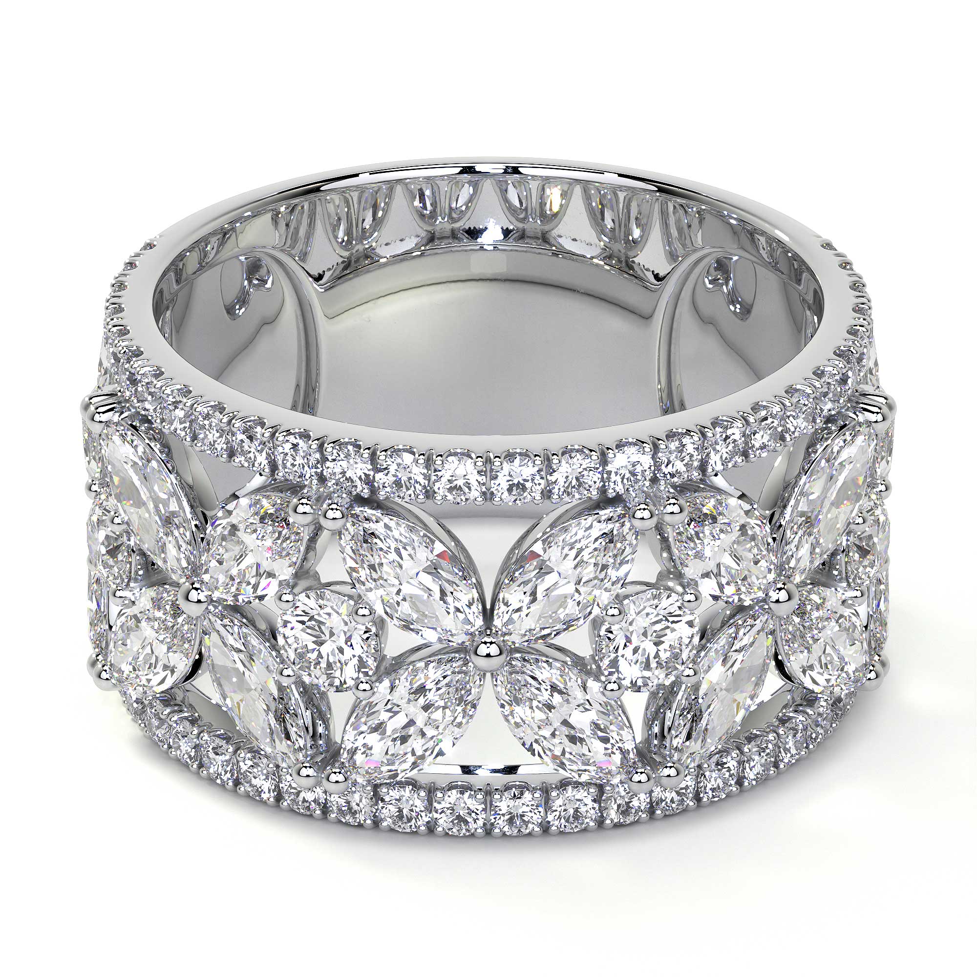 Cluster Diamond Ring, Diamond Rings