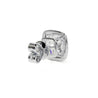 Cushion Cut Diamond Earrings with Halo, 3 CT Each - Earrings - Leviev Diamonds