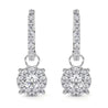 Dangling Round Diamond Earring - Earrings - Leviev Diamonds