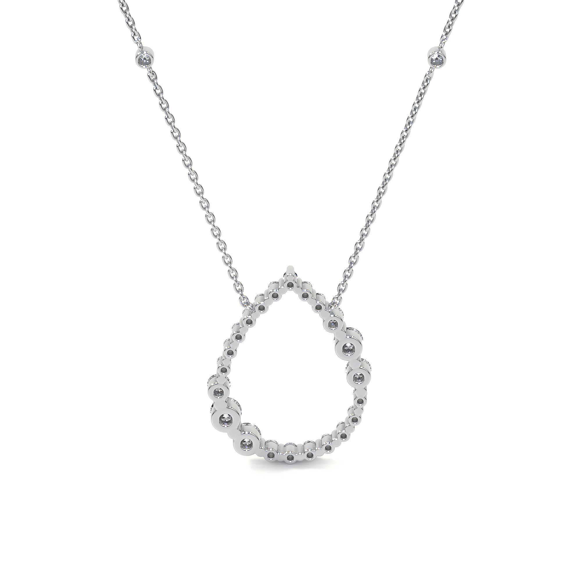 Diamond Drop Necklace - Necklaces - Leviev Diamonds