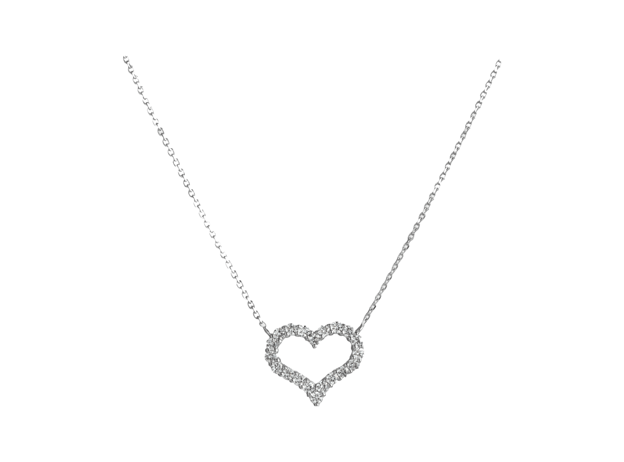 Diamond Heart Necklace - Necklaces - Leviev Diamonds