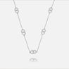 Diamond Pave Interlocking Ring Necklace - Leviev Diamonds