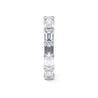 Emerald Cut Diamond East to West Eternity Band - Rings - Leviev Diamonds