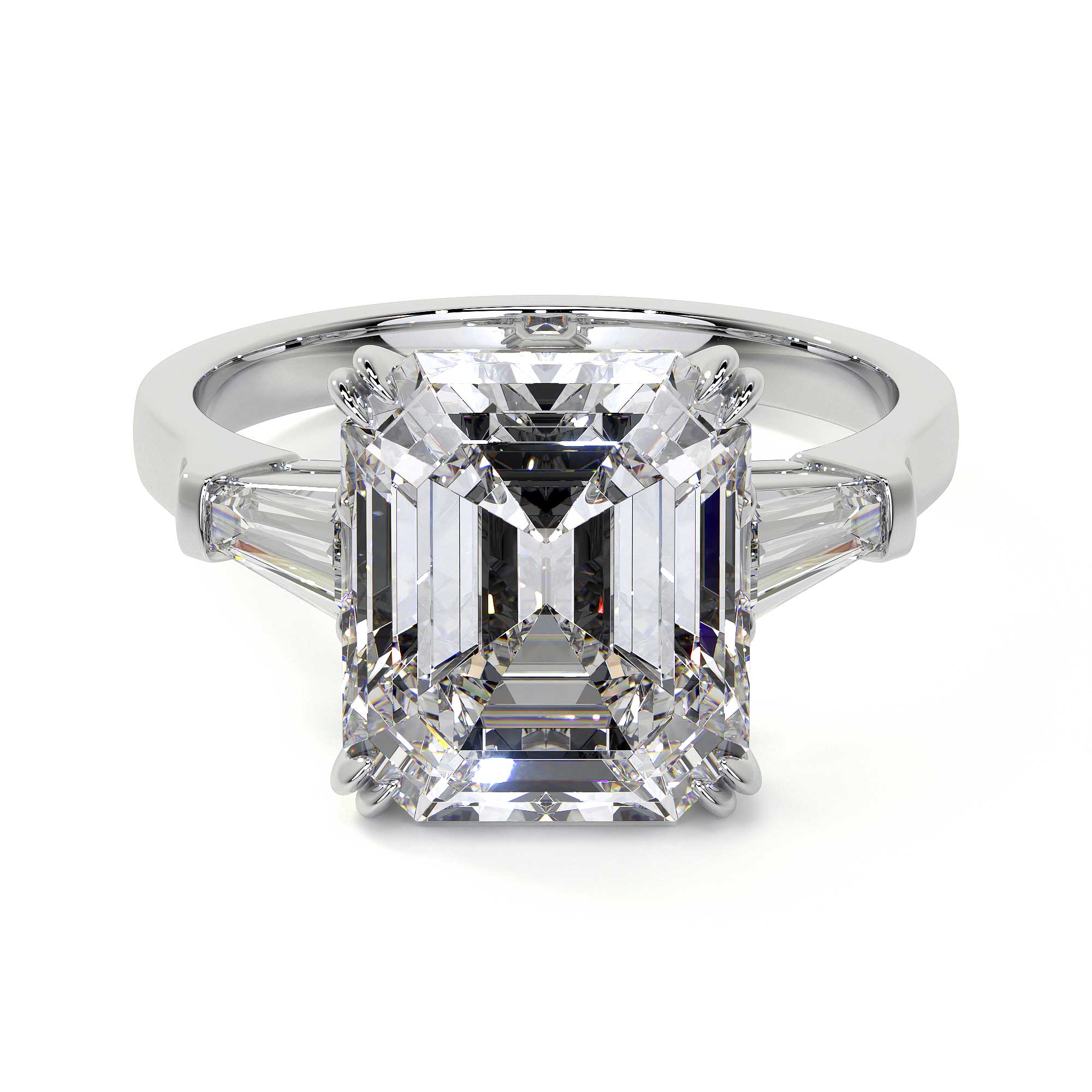 Emerald Cut Diamond Ring, 5 CT - Rings - Leviev Diamonds