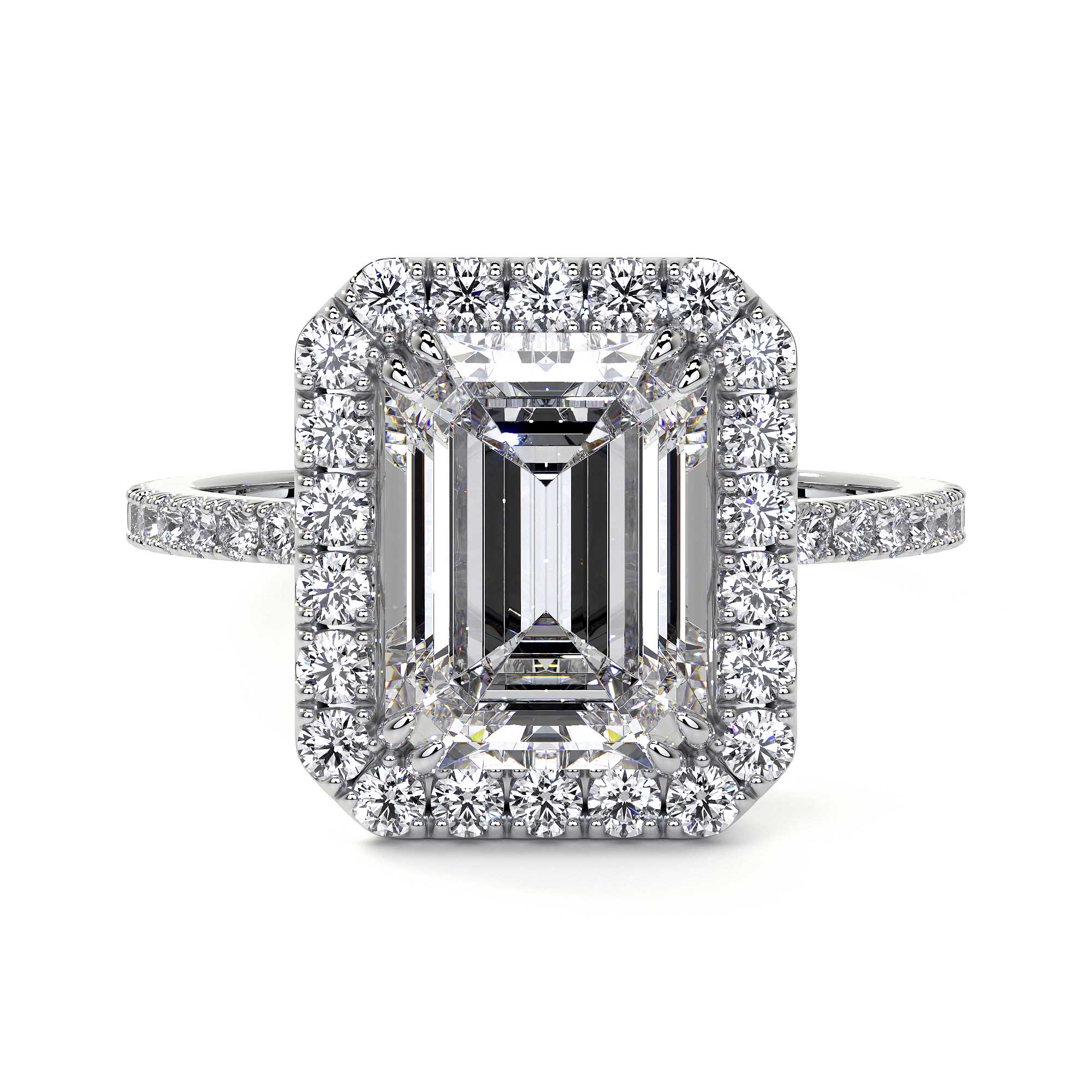 High Jewelry, Emerald Cut Lab Diamond Ring