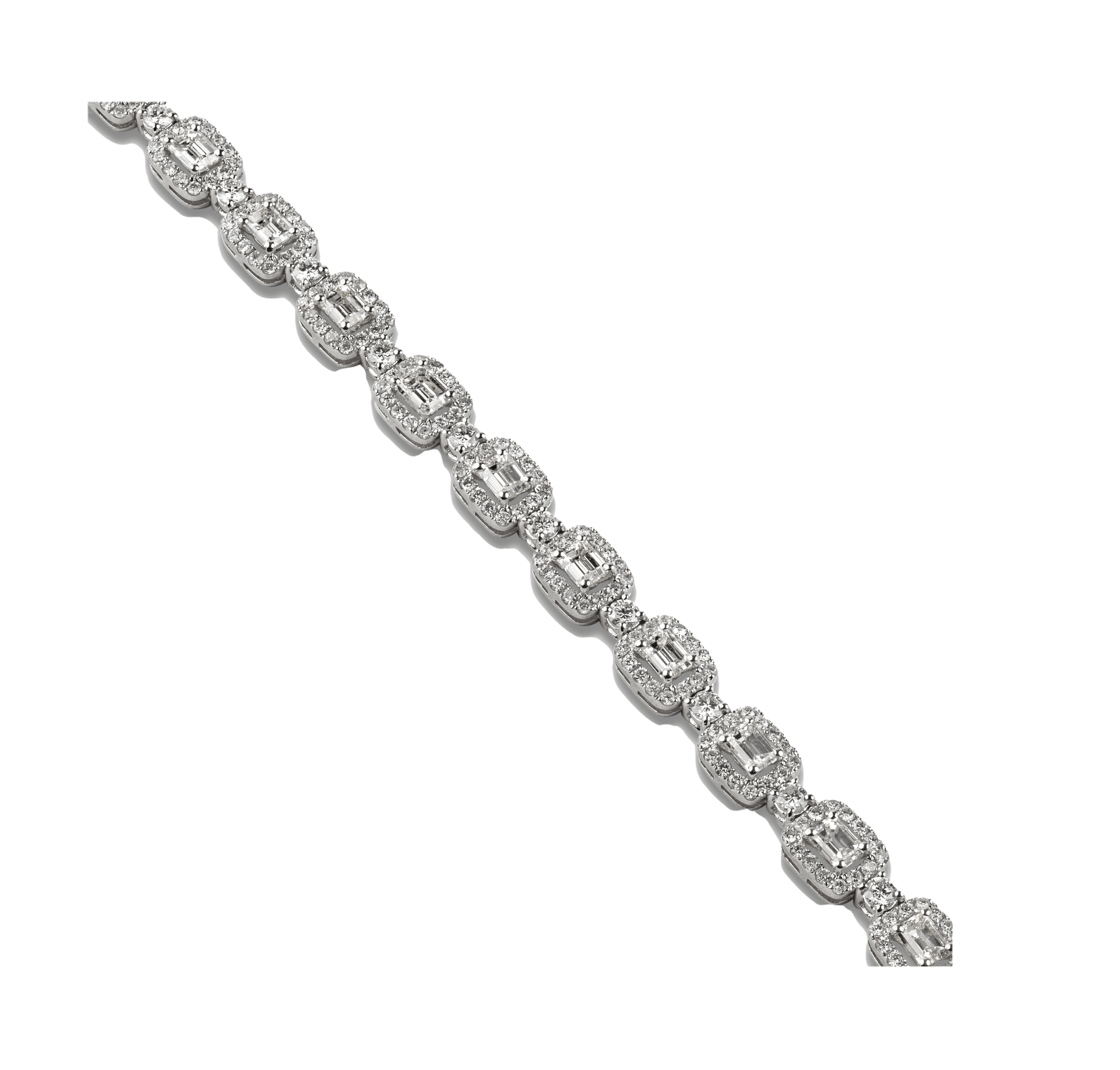 Emerald Cut Pave Diamond Tennis Bracelet - Bracelets - Leviev Diamonds