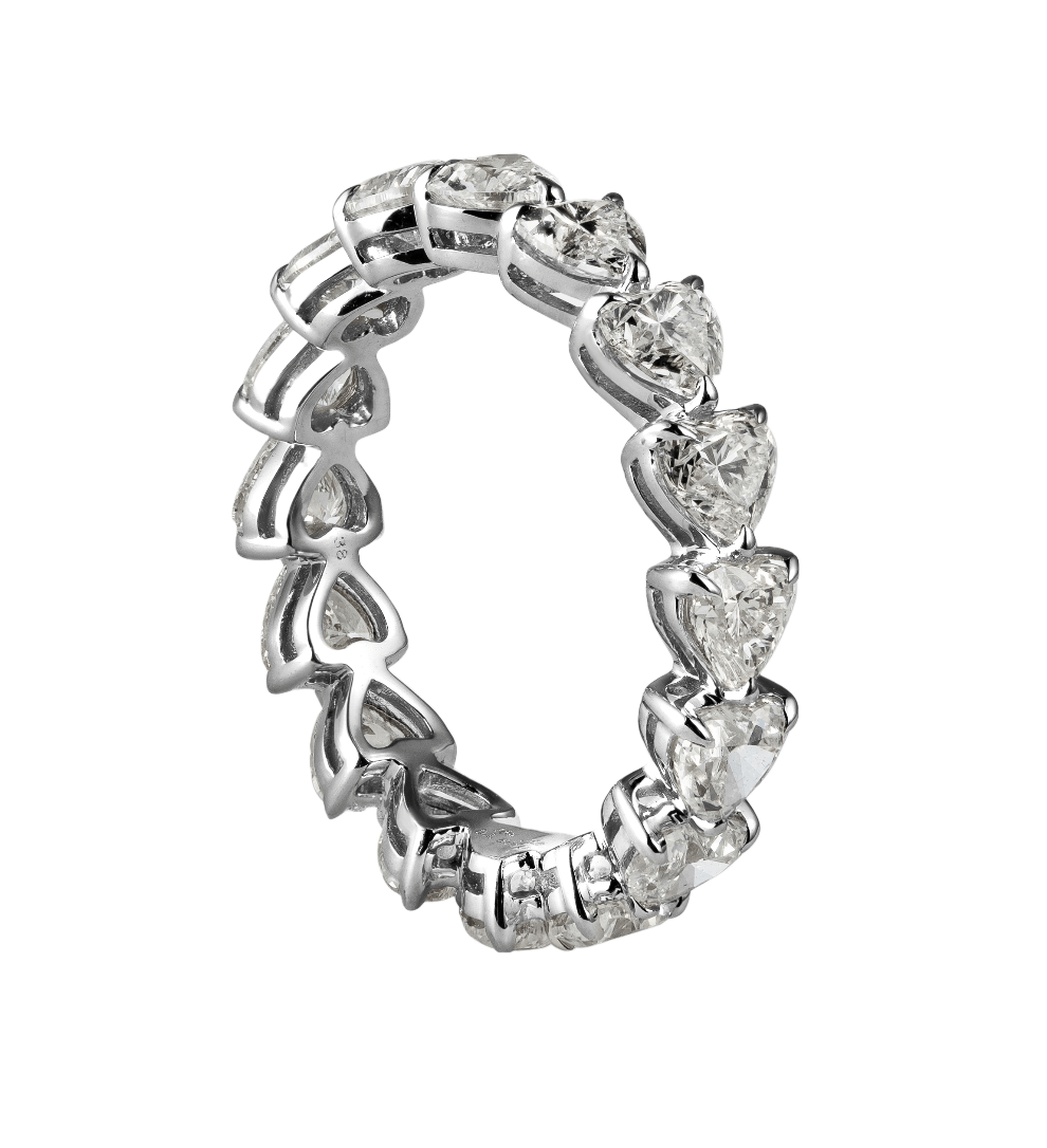 Heart shaped diamond eternity ring online