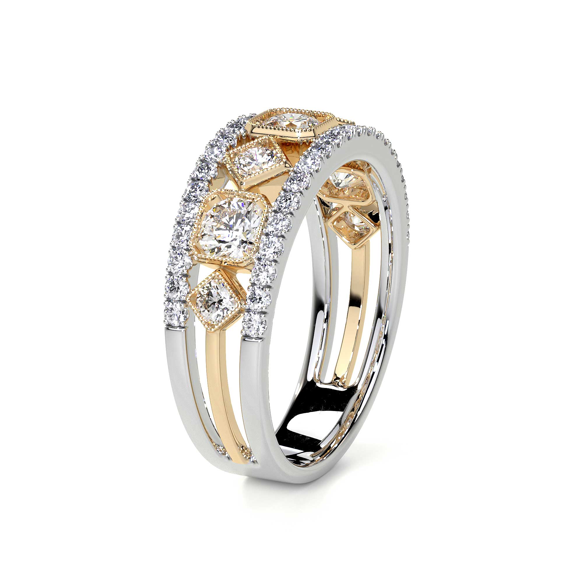 Mixed Shape Diamond Ring - Rings - Leviev Diamonds