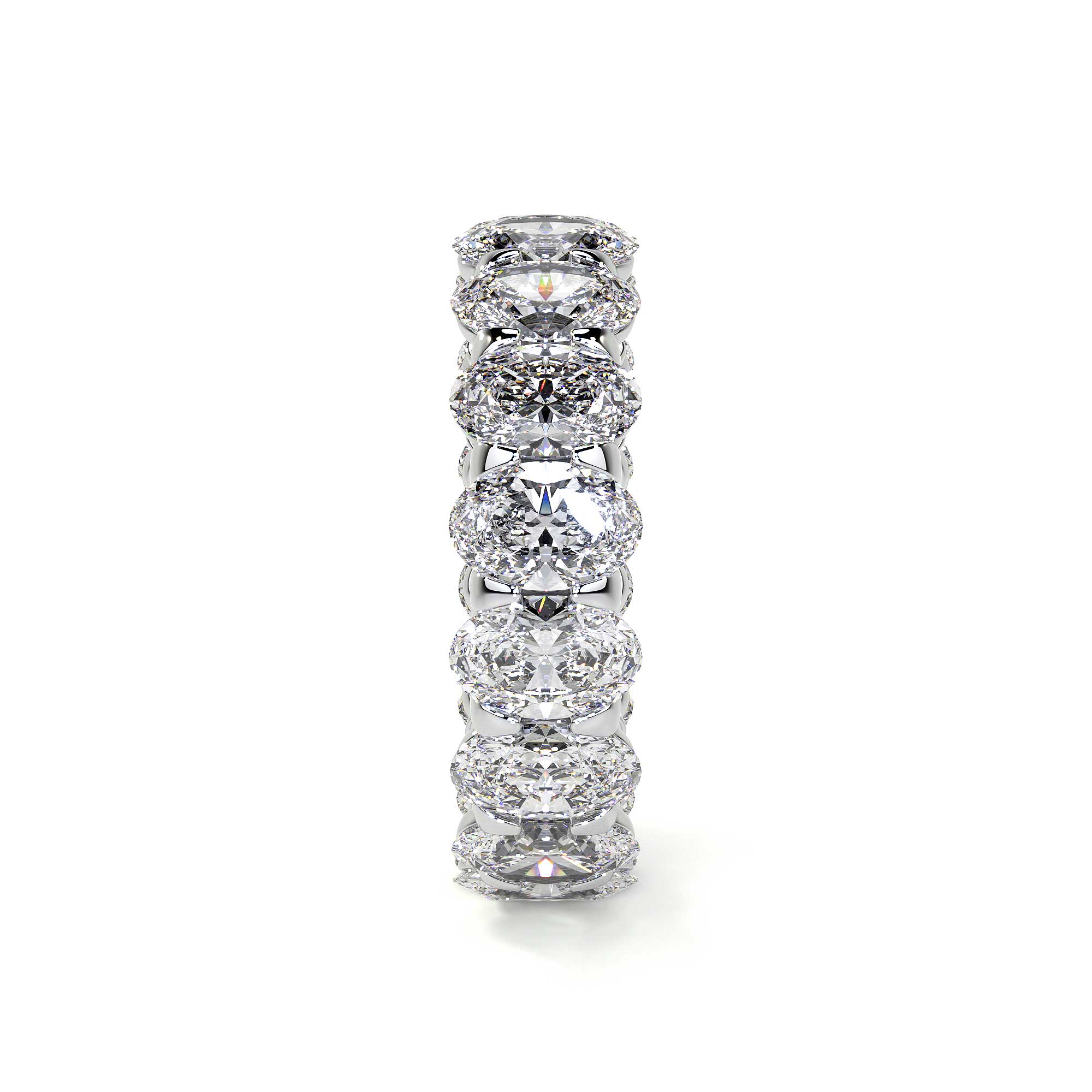 Oval Cut Diamond Eternity Band, 0.25 CT Each - Rings - Leviev Diamonds