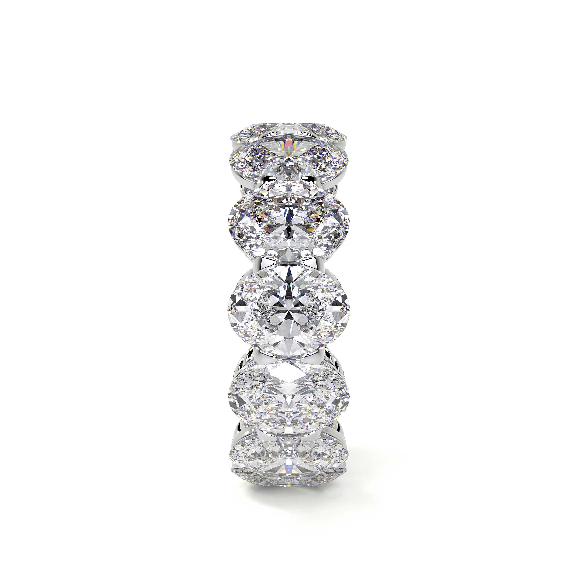 Oval Cut Diamond Eternity Band, 0.90 CT Each - Rings - Leviev Diamonds