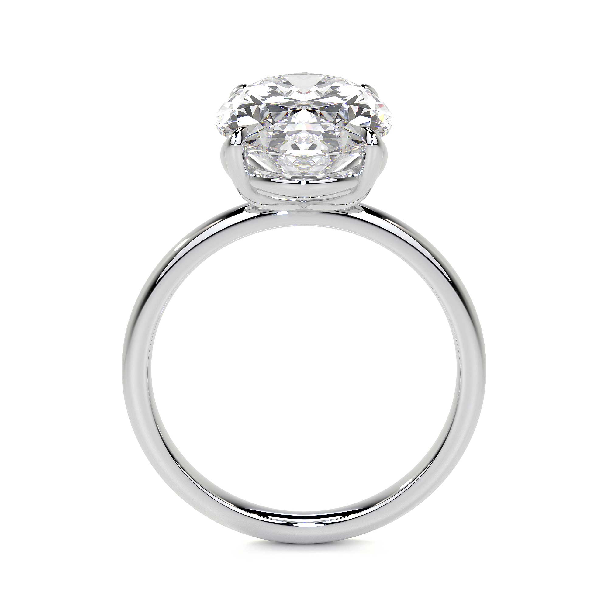 Oval Diamond Ring, 5 CT - Rings - Leviev Diamonds