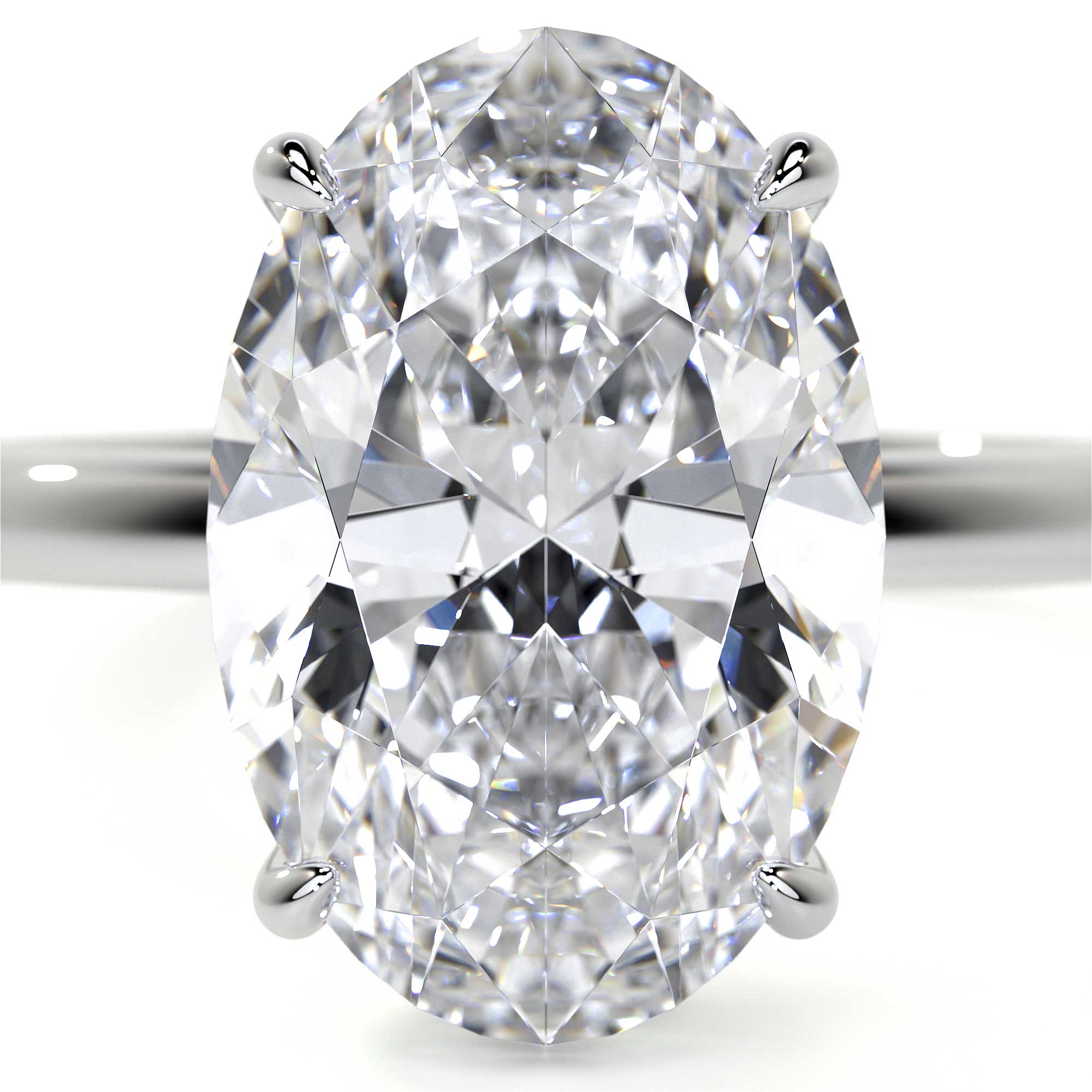 Oval Diamond Ring, 5 CT - Rings - Leviev Diamonds