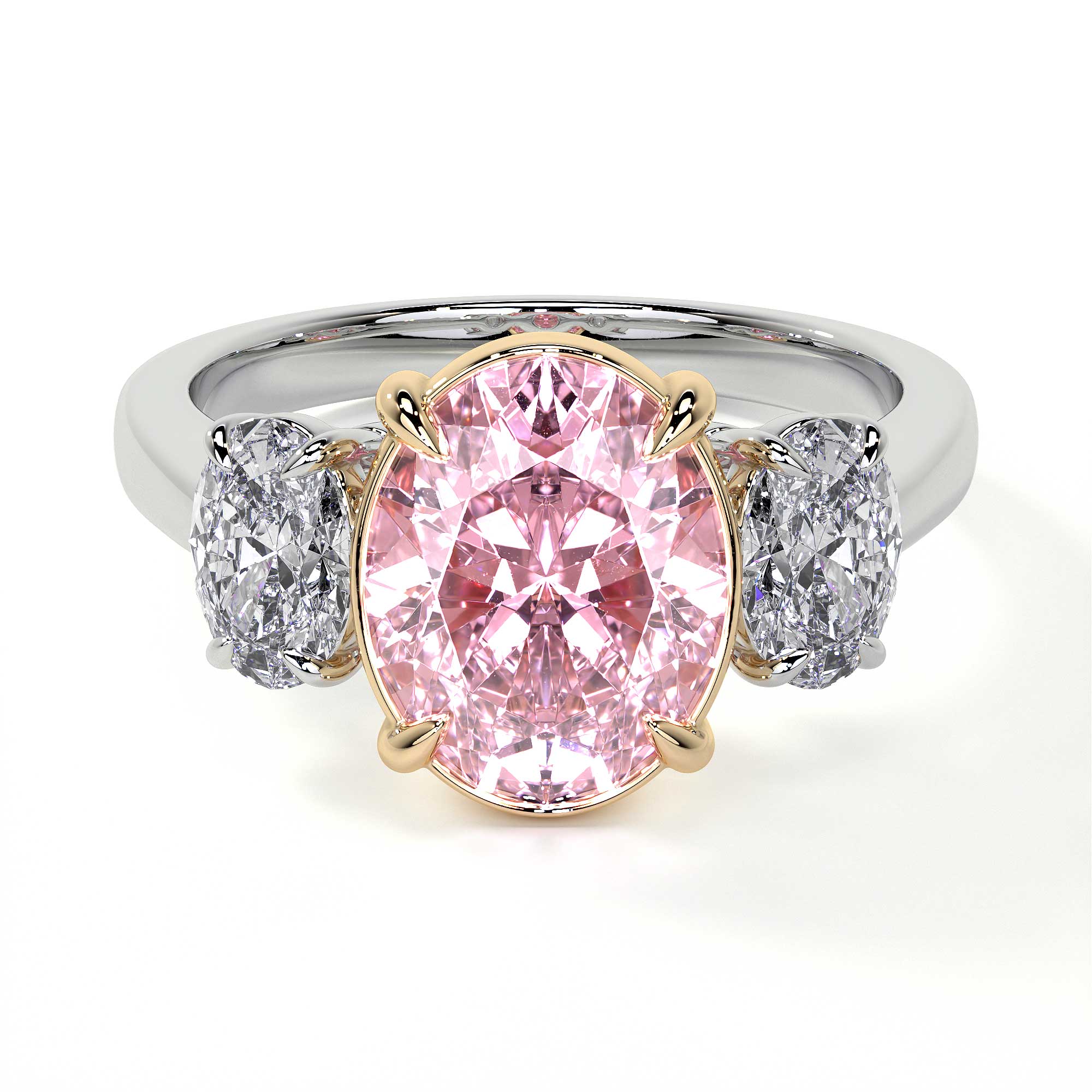 Oval Pink Diamond Ring - Rings - Leviev Diamonds