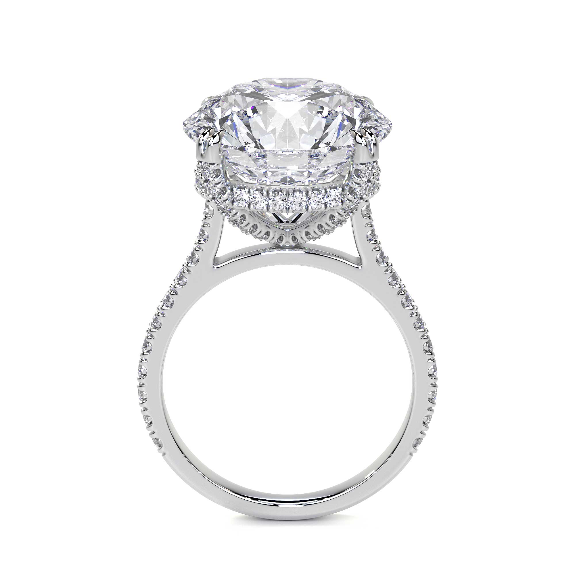 Round Solitaire Diamond Ring, 8.88 CT - Rings - Leviev Diamonds