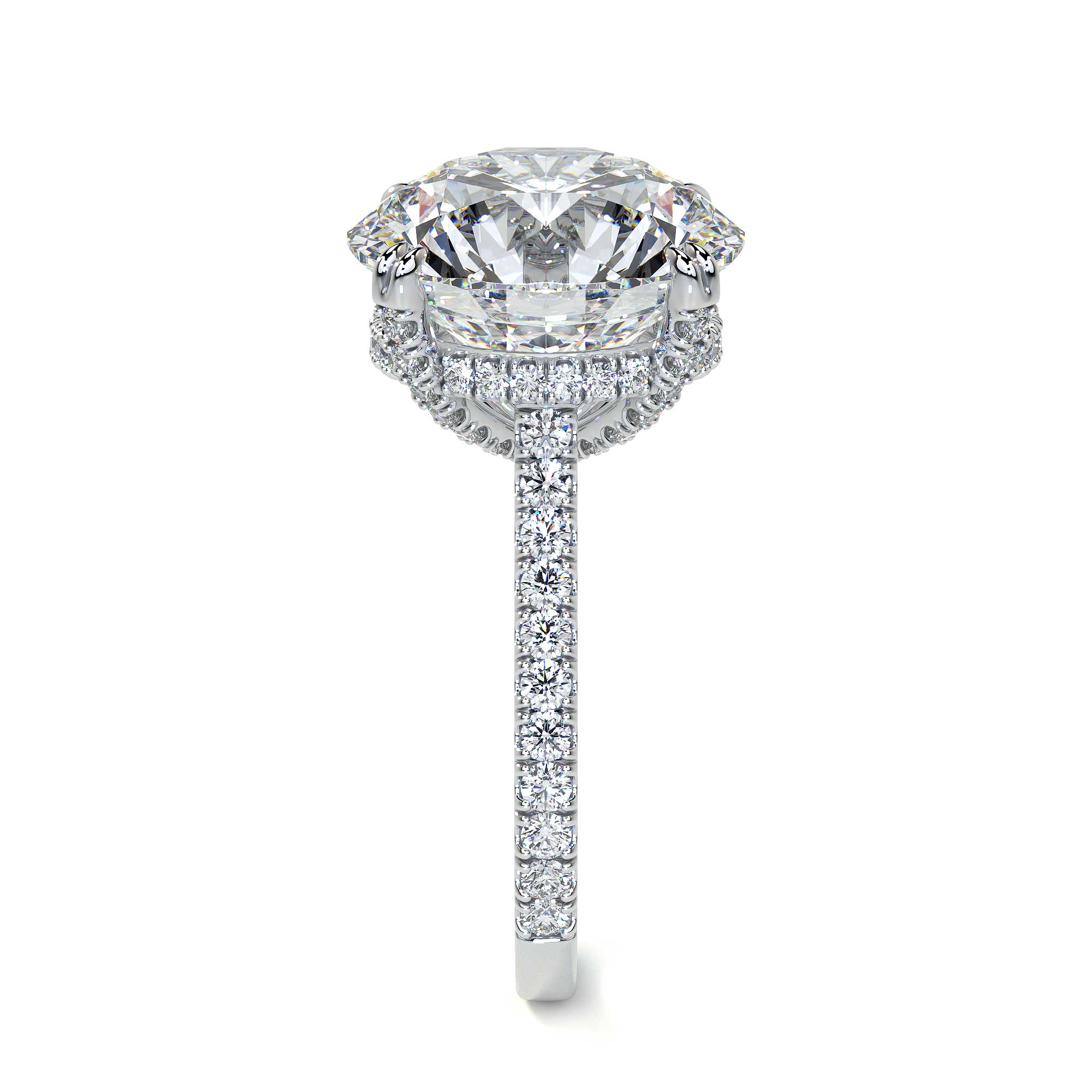 Round Solitaire Diamond Ring, 8.88 CT - Rings - Leviev Diamonds