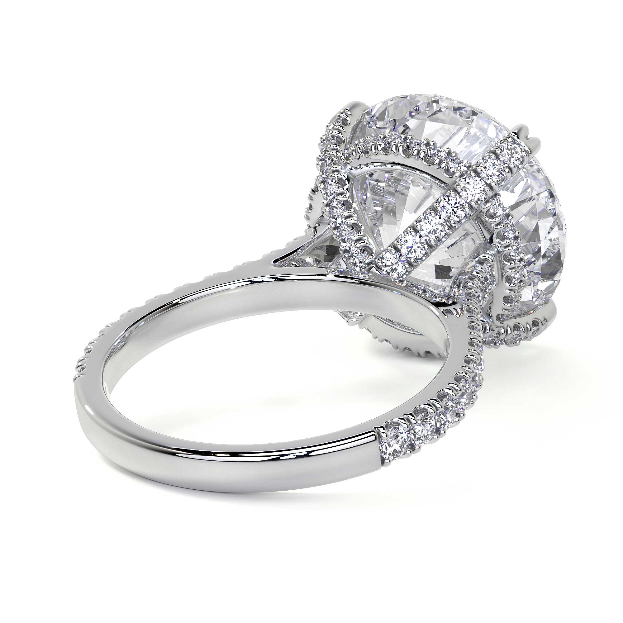 Round Solitaire Diamond Ring, 8.88 CT - Rings - Leviev Diamonds