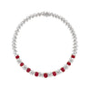 Leviev 'Scarlet Radiance' Ruby Necklace Platinum Diamond Necklace N-159