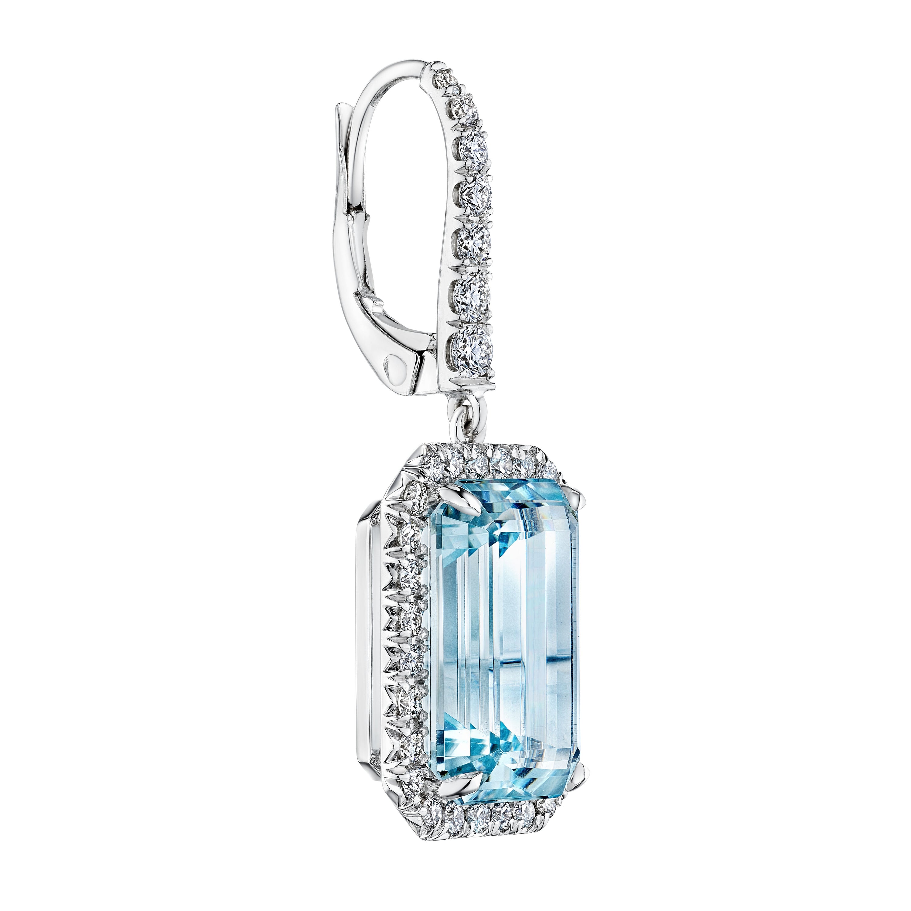 'Starlit Serenade' 18K White Gold Diamond Earrings, 21.5 CT