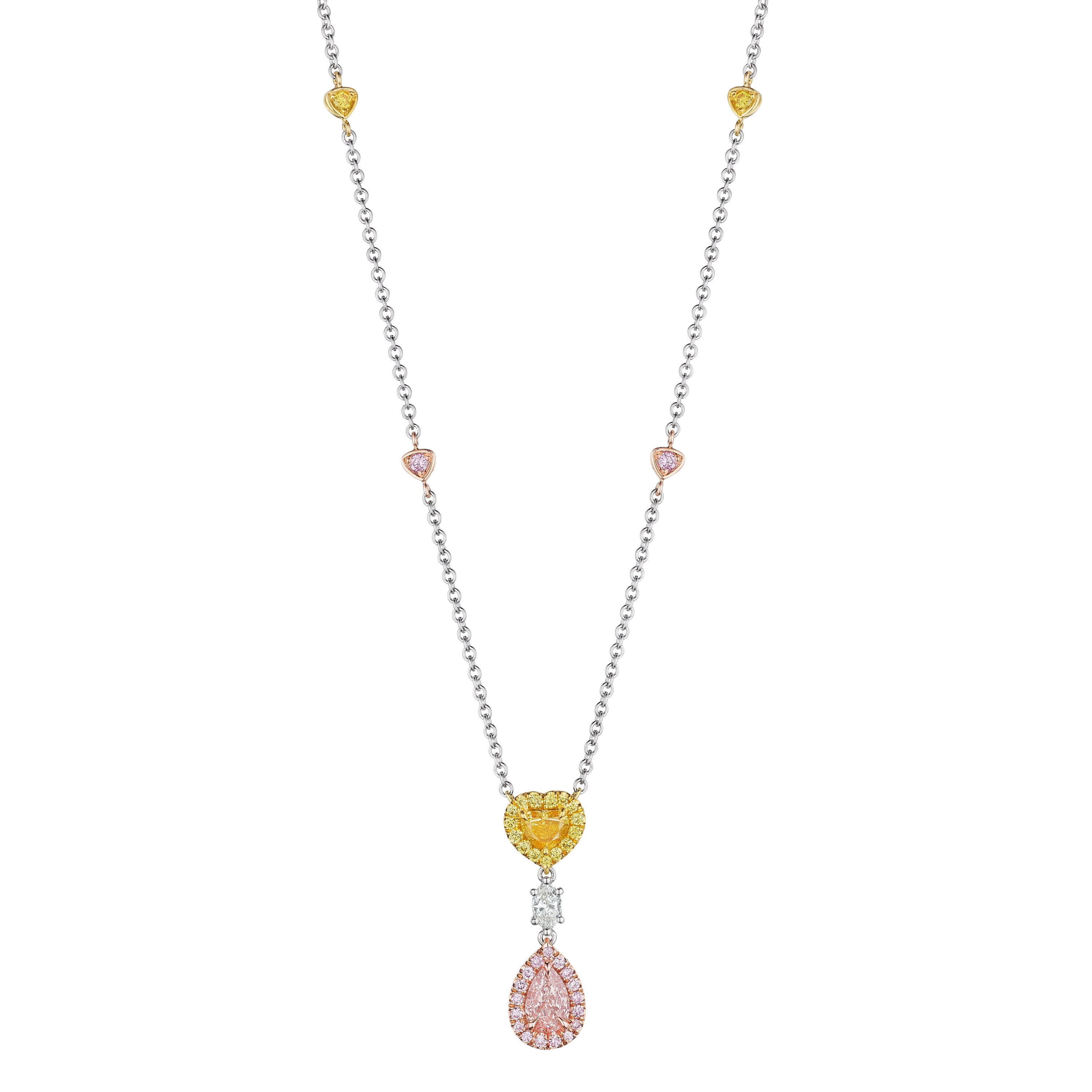 'Divine Luminescence' 18K Platinum Diamond Necklace, 1.79 CT