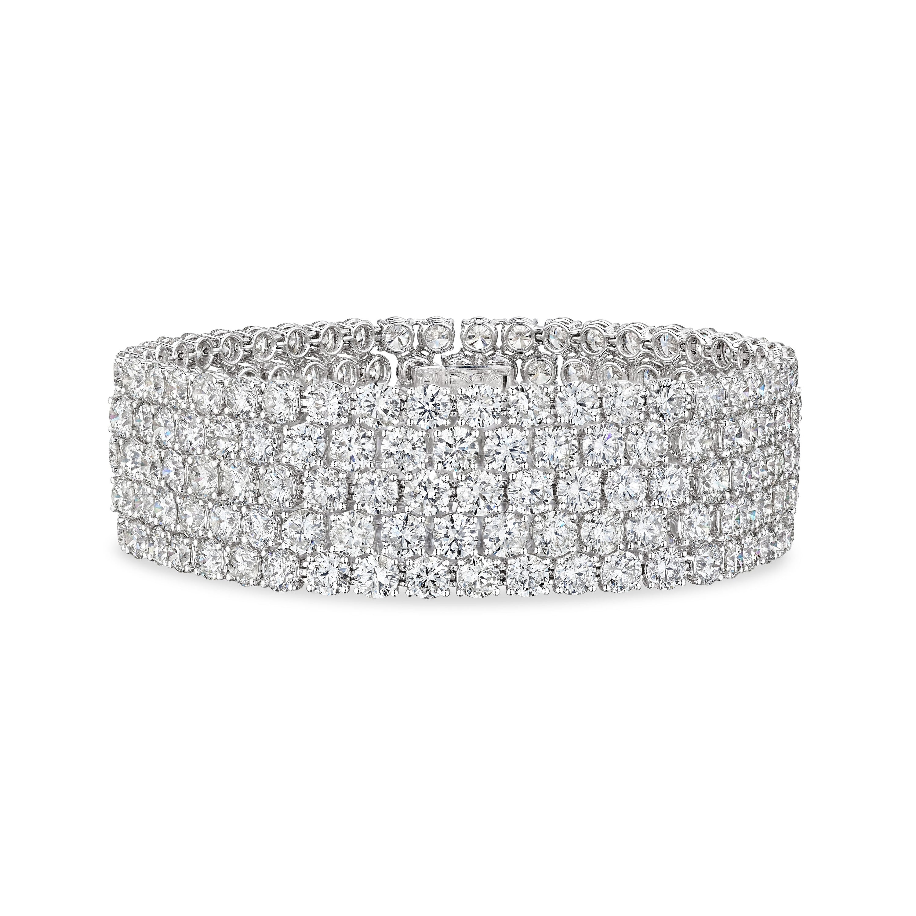 ‘Starlit Reverie’ Diamond Pavé White Gold Bracelet