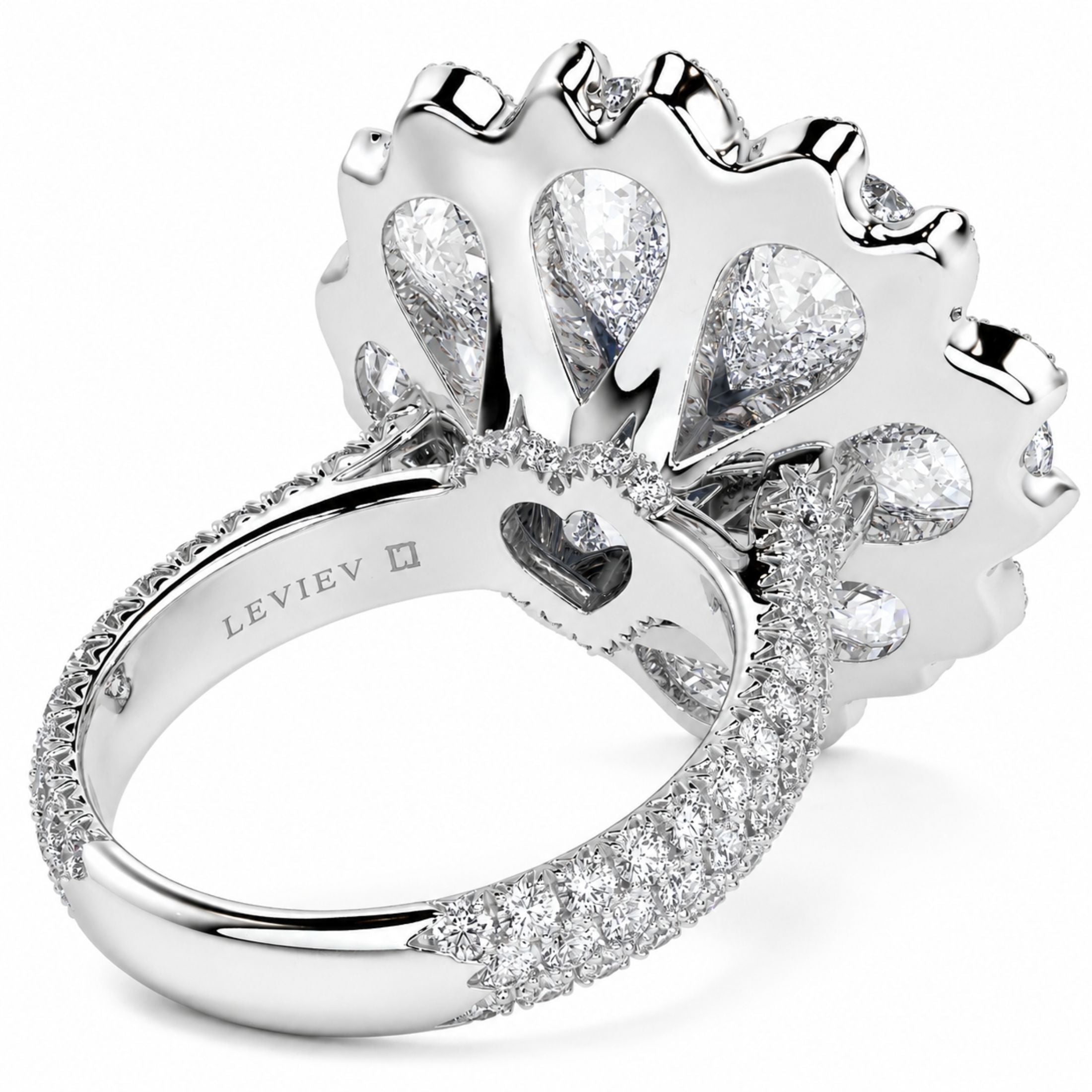 Amarante Bloom 20.0 Carat Fancy Blue Diamond Solitaire Ring in 18K White & Rose Gold