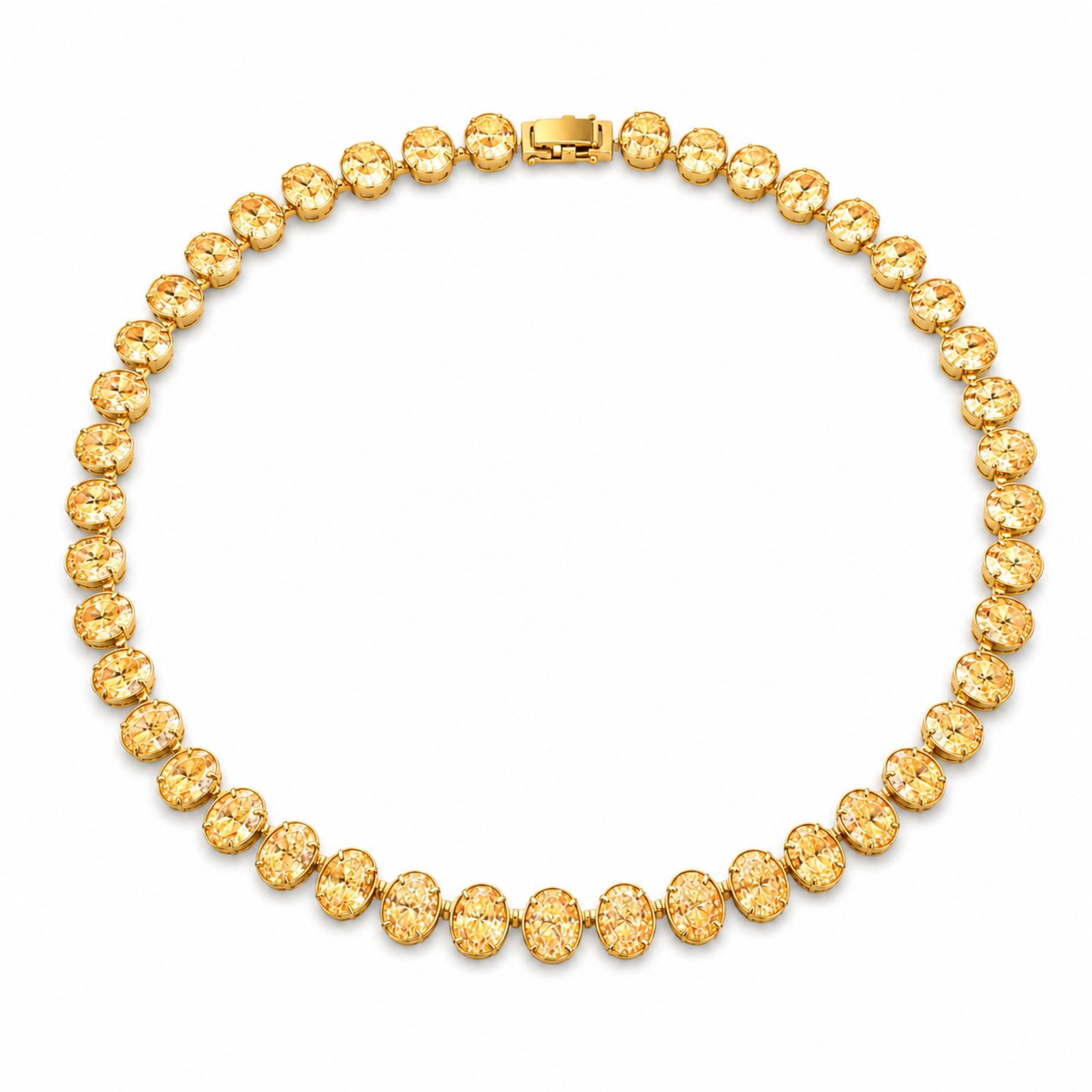 Ambre 67.19 Carat Yellow Diamond Necklace in 18K Gold