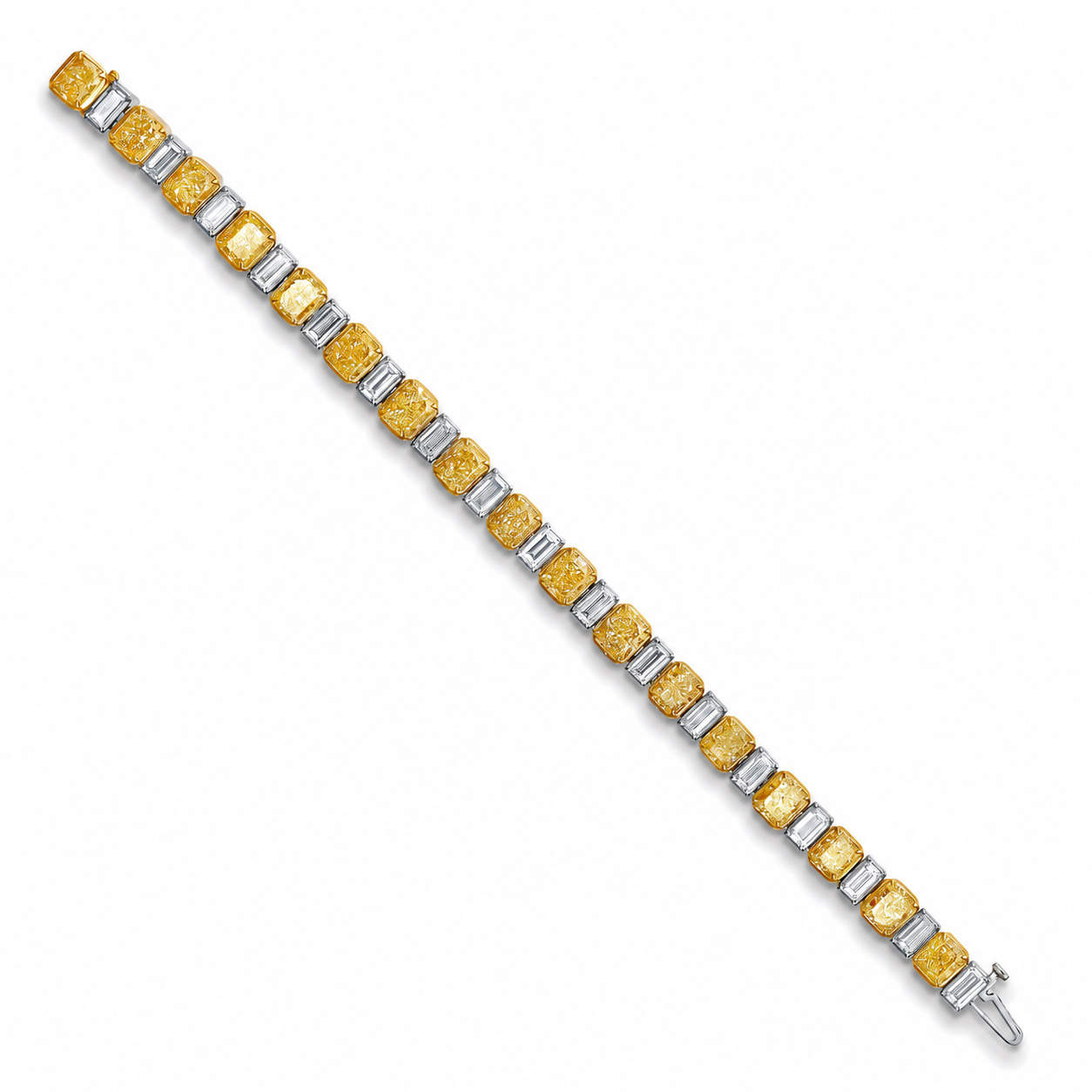 Argyle 25.93 Carat Diamond Bracelet in 18K White Gold & Platinum
