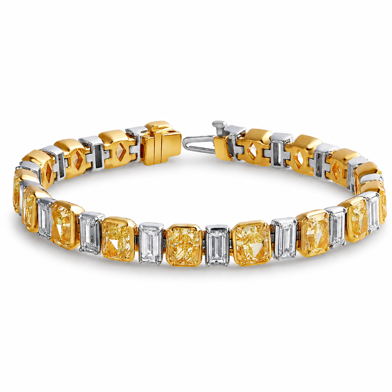 Argyle 25.93 Carat Diamond Bracelet in 18K White Gold & Platinum
