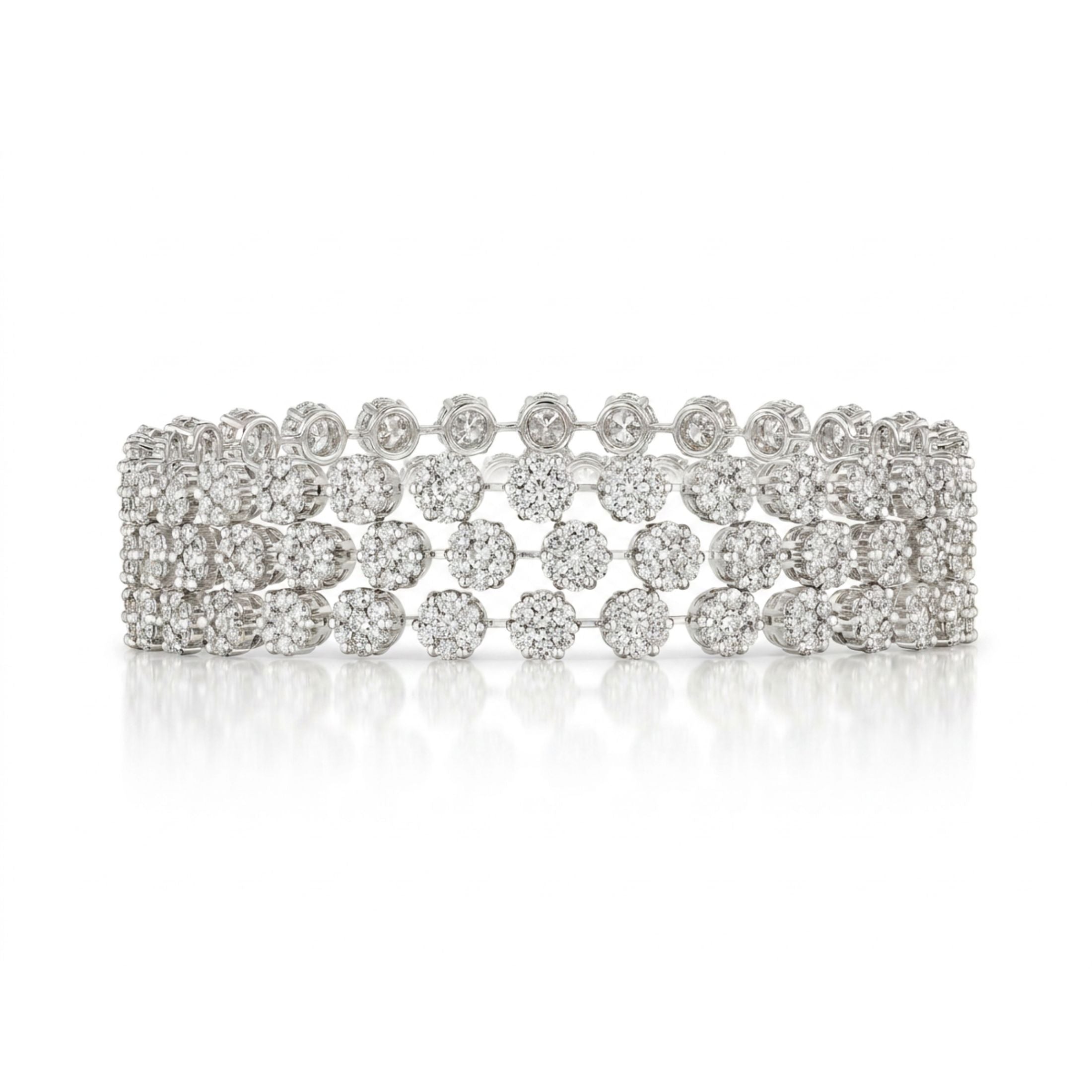 Astraea 9.55 Carat Diamond Bracelet in 18K White Gold Leviev Bracelets Bracelet, Bracelets, Leviev Signature, Signature Leviev 