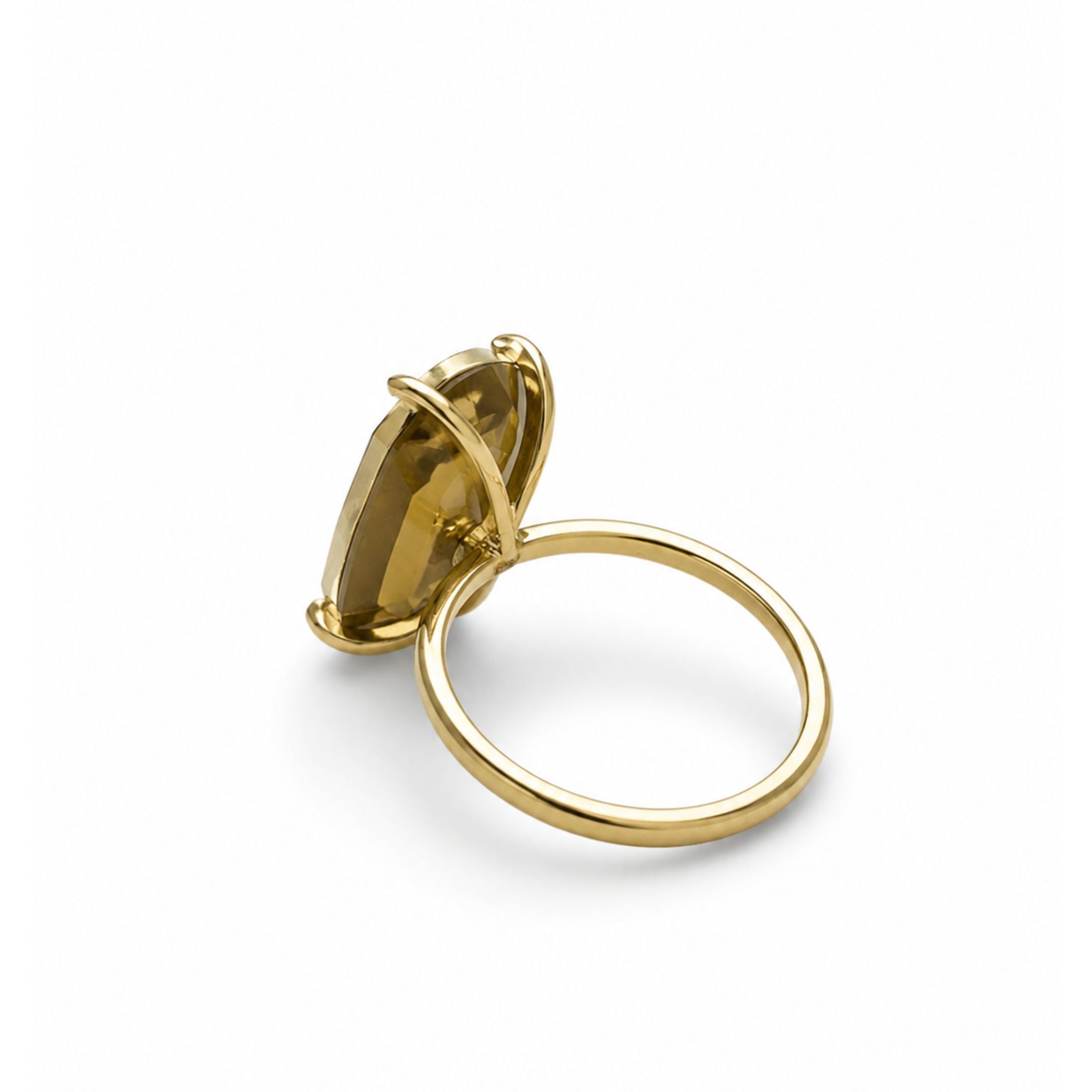Aurelia 8.28 Carat Oval Diamond Solitaire Ring in 18K Gold