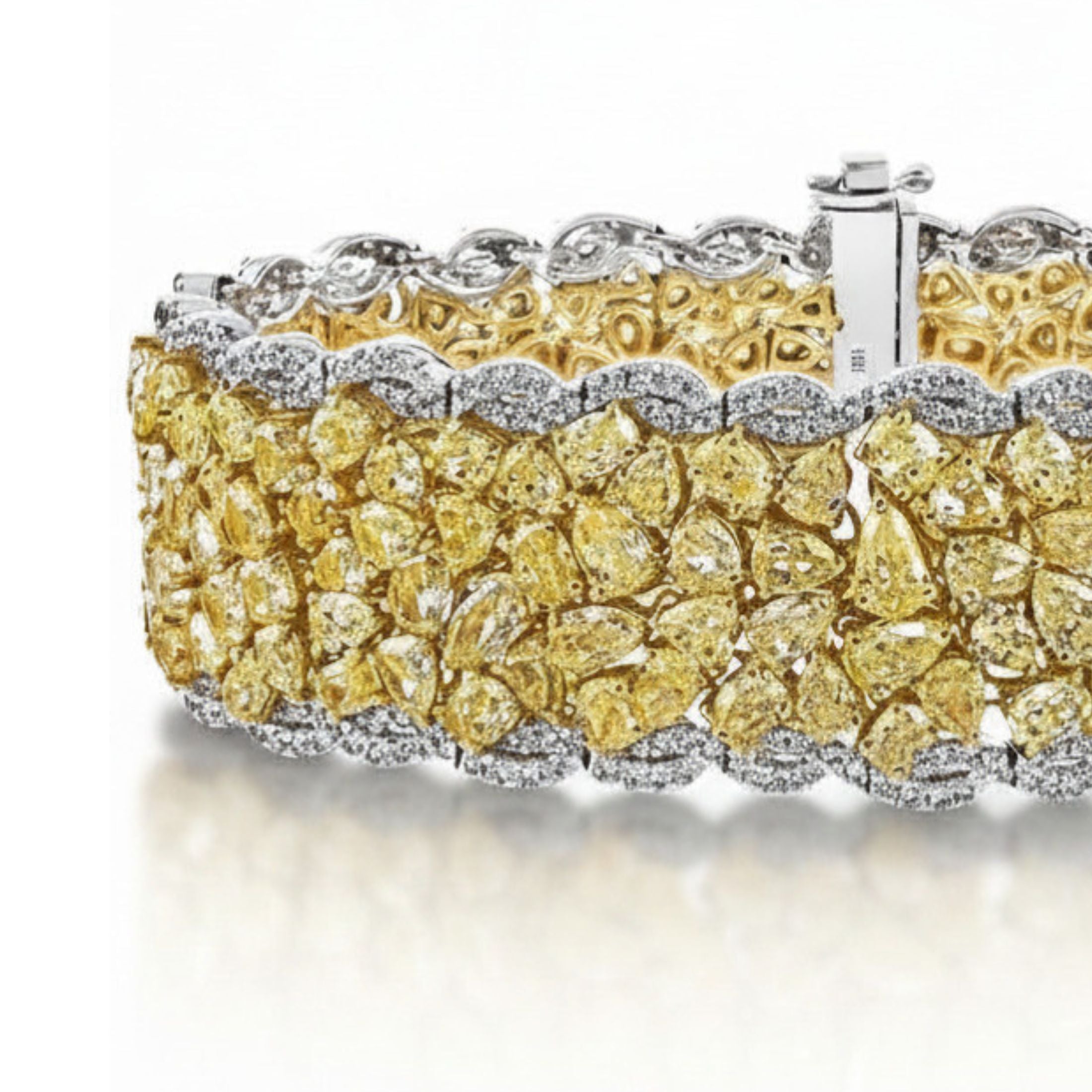 Auric Garden 37.45 Carat Yellow Diamond Bracelet in 18K Gold Leviev Bracelets Bracelets, Leviev Leviev 