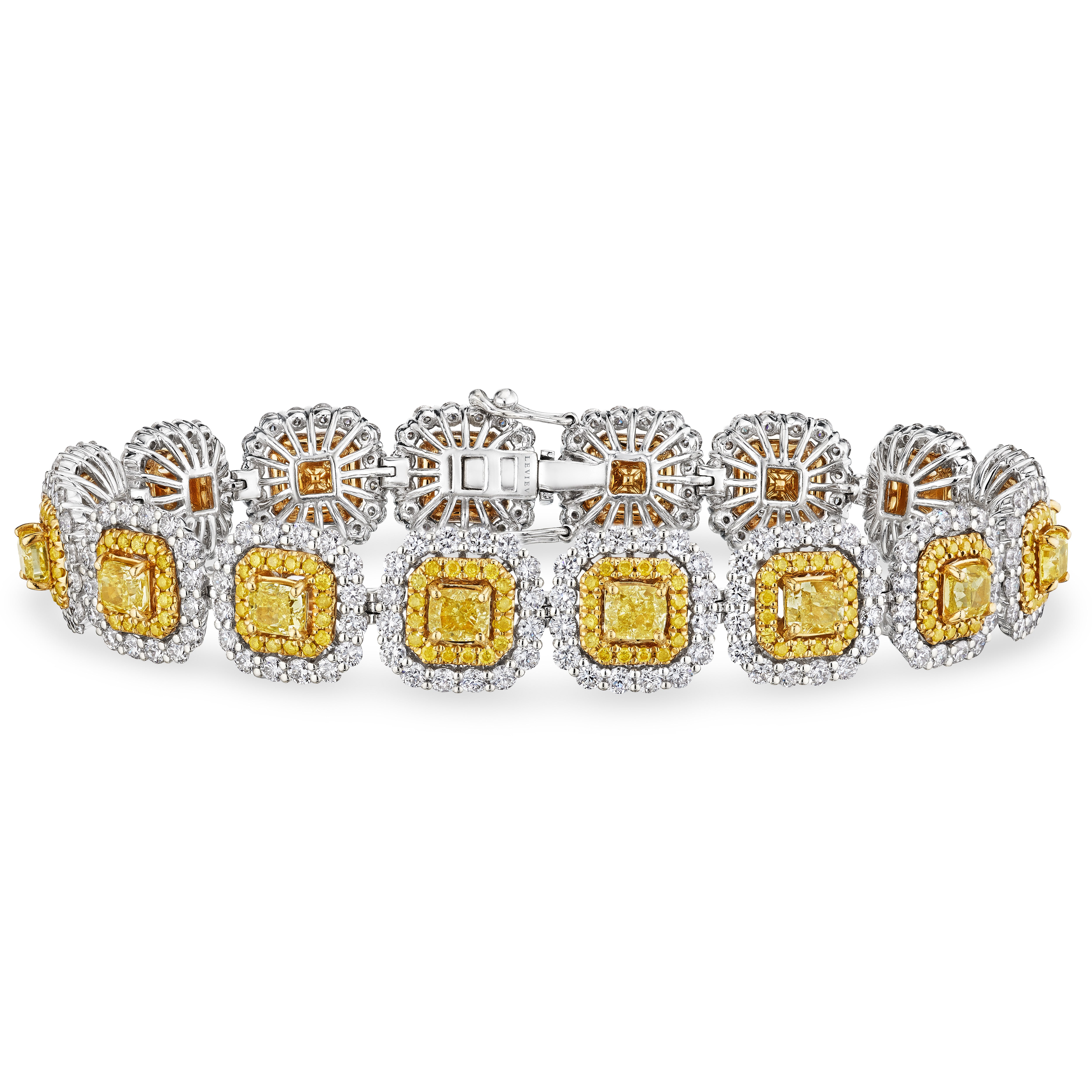 Yellow Jade & Rough Cut selling Diamond Bracelet