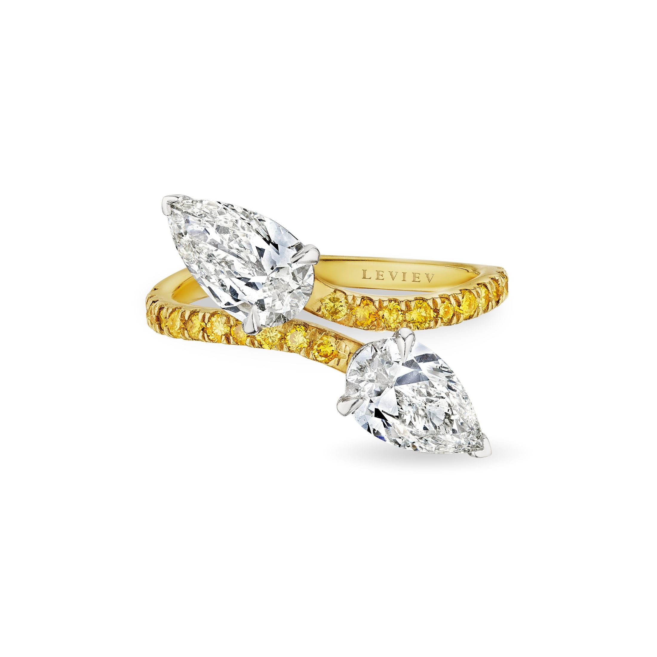 Bacchantes 2.33 Carat Diamond Bypass Ring in 18K Gold Leviev Rings 18K, 18k Gold, 18k Gold Ring, Color Diamond, Colored Diamond, Colored Diamond Ring, Diamond, Diamond Ring, Diamond Stackable Ring, Diamond Statement Ring, Everyday Jewelry, Everyday Luxury Jewelry, Leviev, Leviev Ring, Leviev Signature, Luxury Diamond Ring, Luxury Ring, Natural Diamonds, Rings, Round Diamond, Solitaire, Solitaire Ring, Statement Ring, Vivid Yellow, Vivid Yellow Diamond, Women's Jewelry, Women's Ring, Yellow, Yell