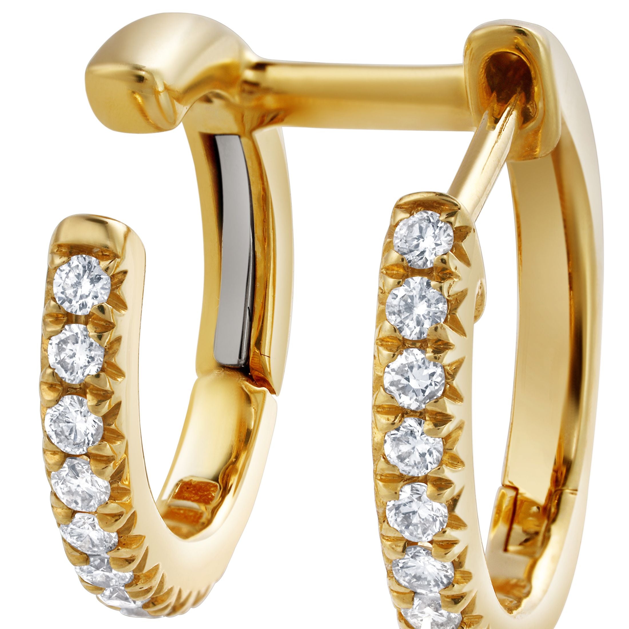 Bonded Hoop Earring in 18K Gold Leviev Earrings Earrings, Leviev, Leviev Earrings, Leviev Signature Leviev 