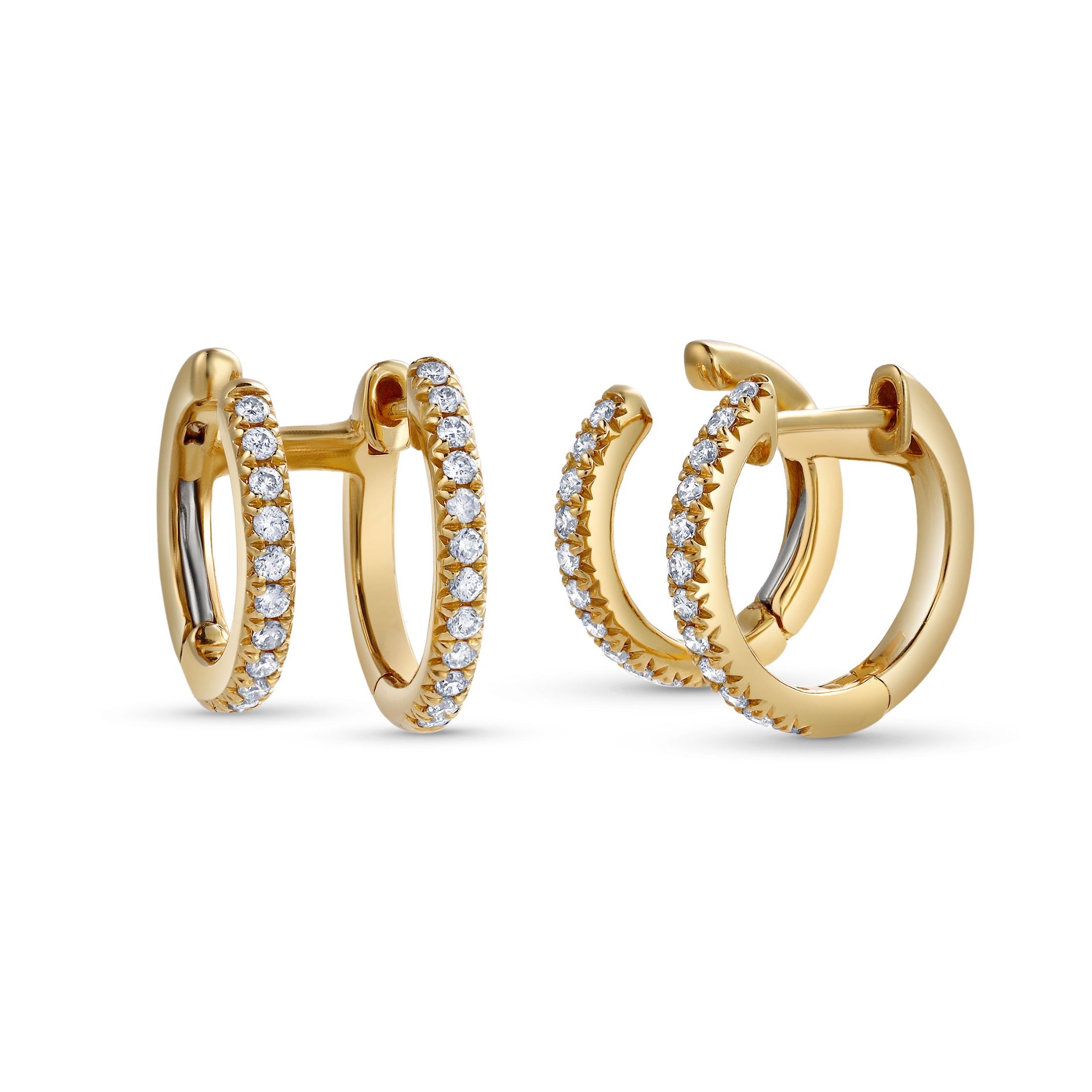 Bonded Hoop Earring in 18K Gold Leviev Earrings Earrings, Leviev, Leviev Earrings, Leviev Signature Leviev 