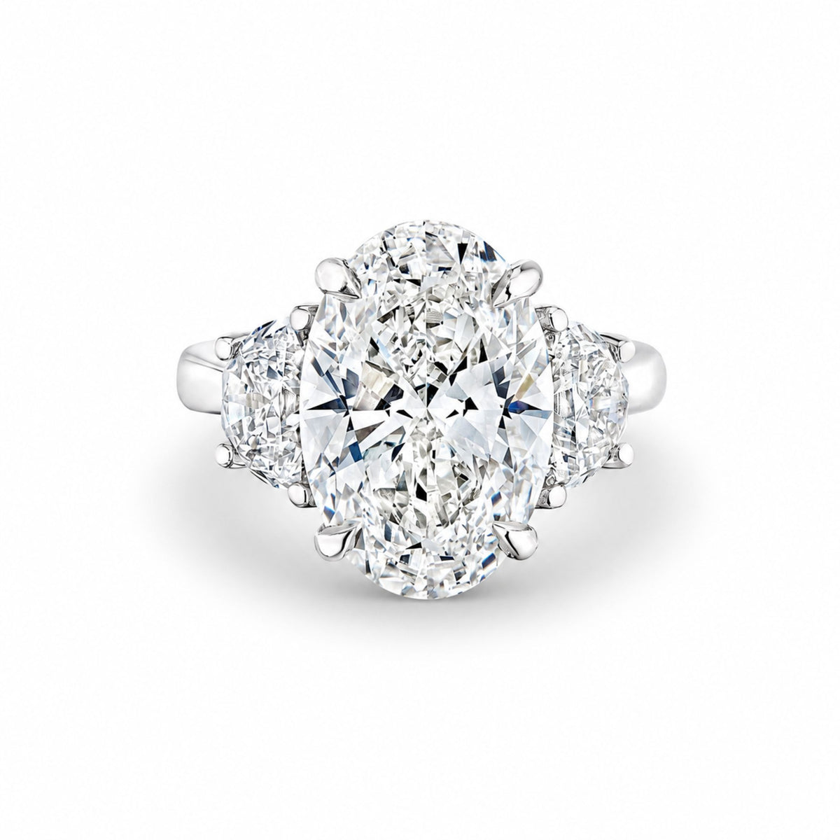 Cassatt 7.09 Carat Oval Diamond Ring in Platinum