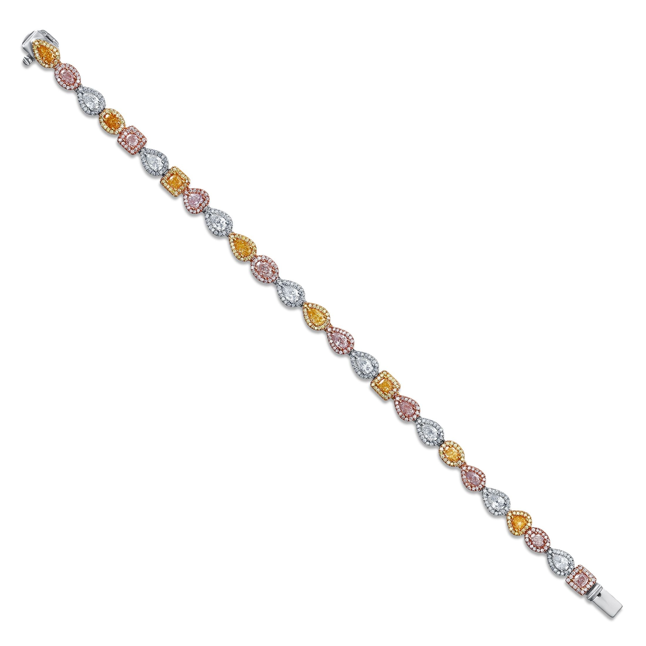 Claro 4.92 Carat Diamond Bracelet Edition 2 in 18K White Gold
