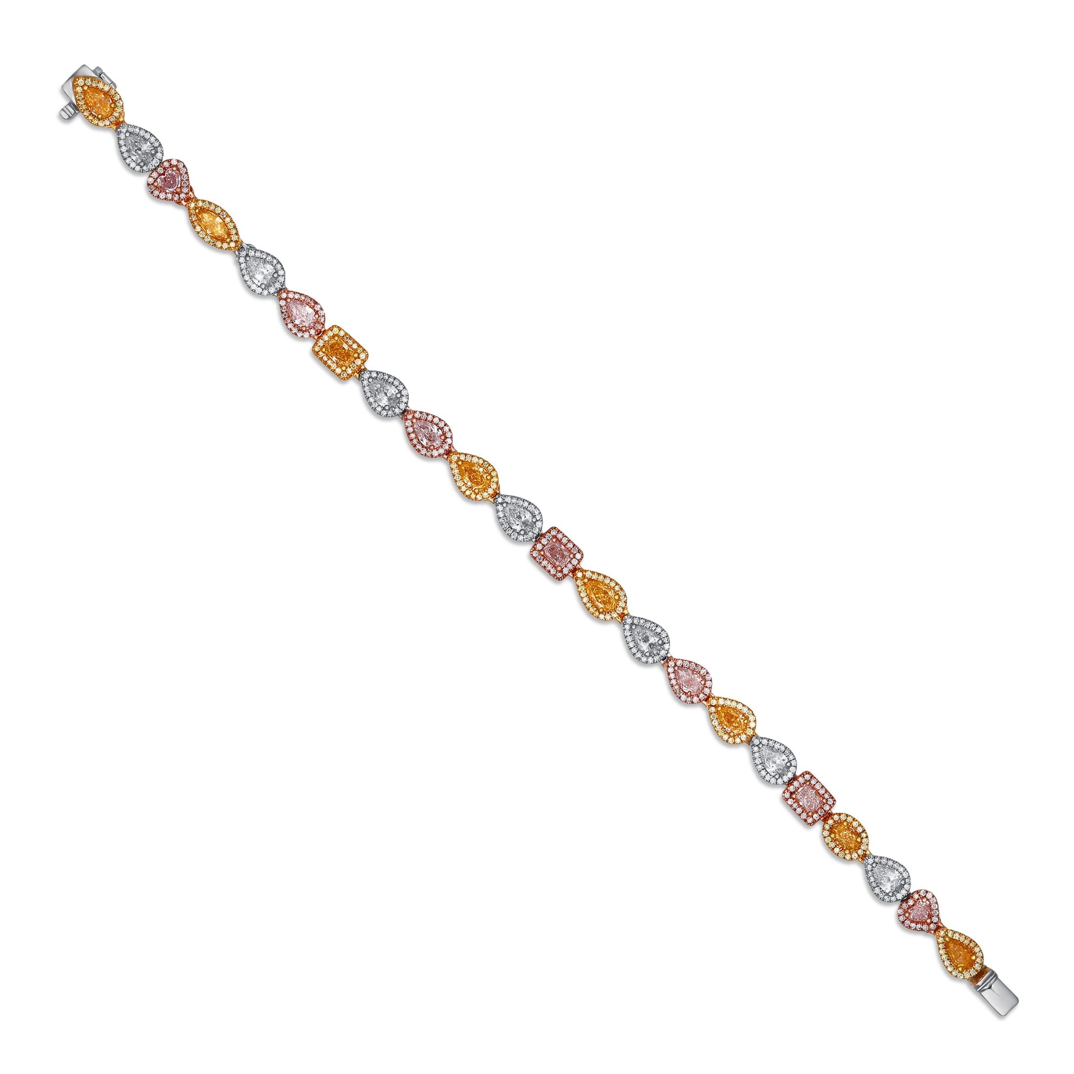 Claro 5.16 Carat Diamond Bracelet Edition 6 in 18K White Gold