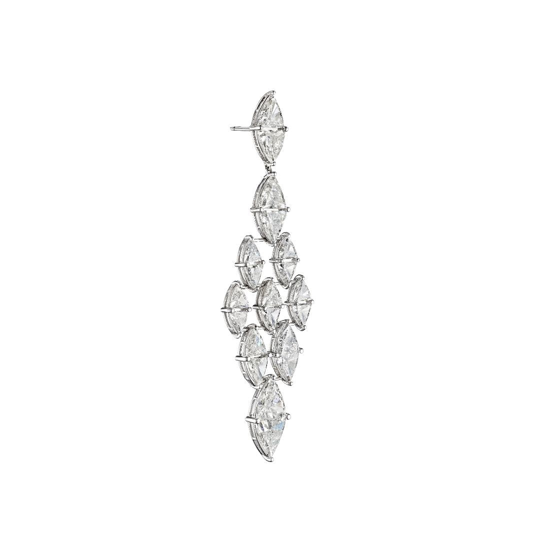'Crystal Diamond Drop' Marquise-Cut Diamond Earrings, 24 CT Leviev Earrings Earrings 'Crystal Diamond Drop' Marquise-Cut Diamond Earrings, 24 CT Leviev Earrings Earrings