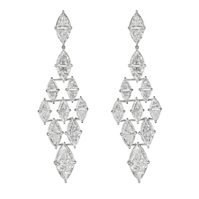 'Crystal Diamond Drop' Marquise-Cut Diamond Earrings, 24 CT Leviev Earrings Earrings 'Crystal Diamond Drop' Marquise-Cut Diamond Earrings, 24 CT Leviev Earrings Earrings